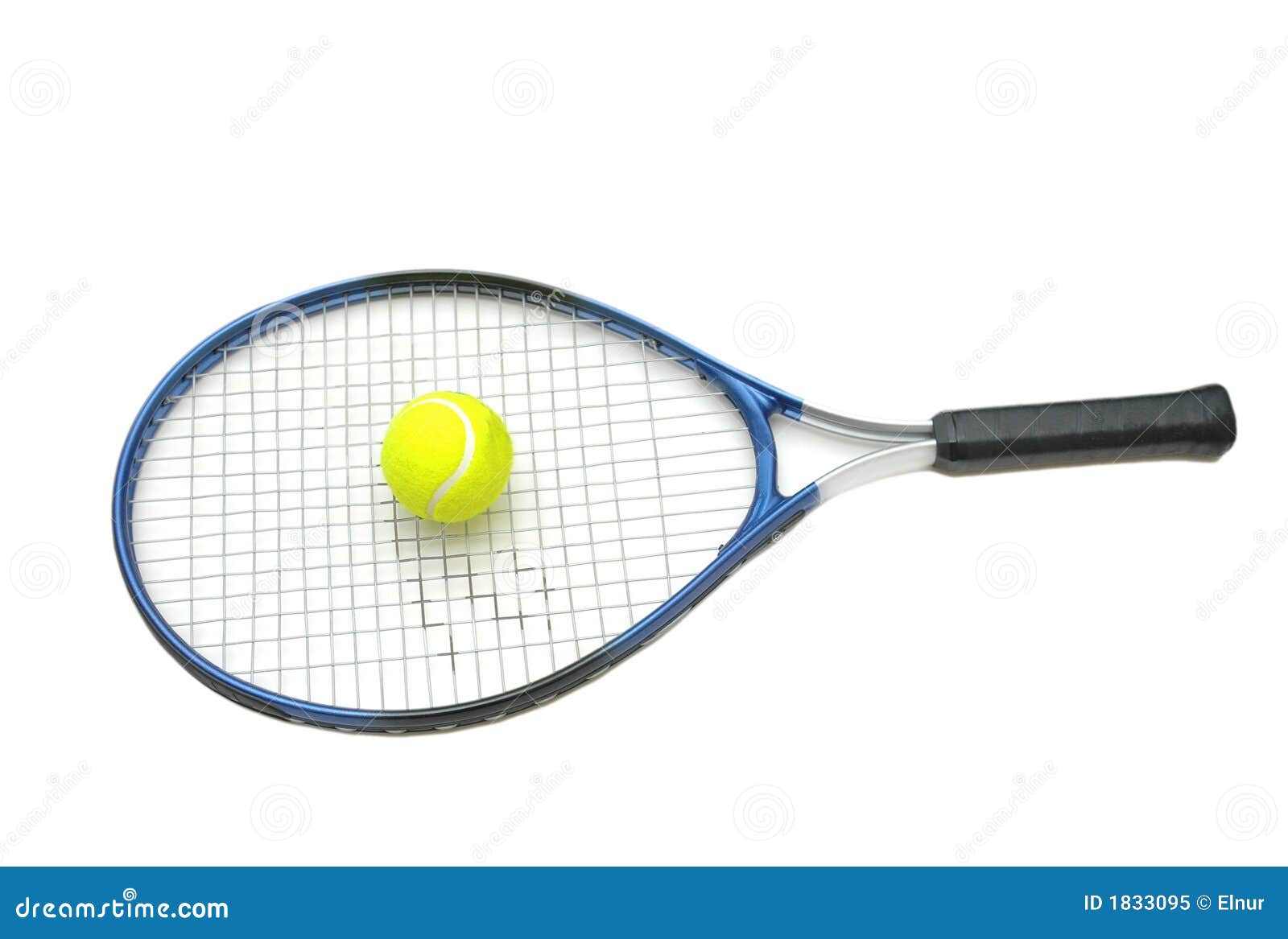 Tennis Racket And Ball Isolate Royalty Free Stock Photo Image 1833095
