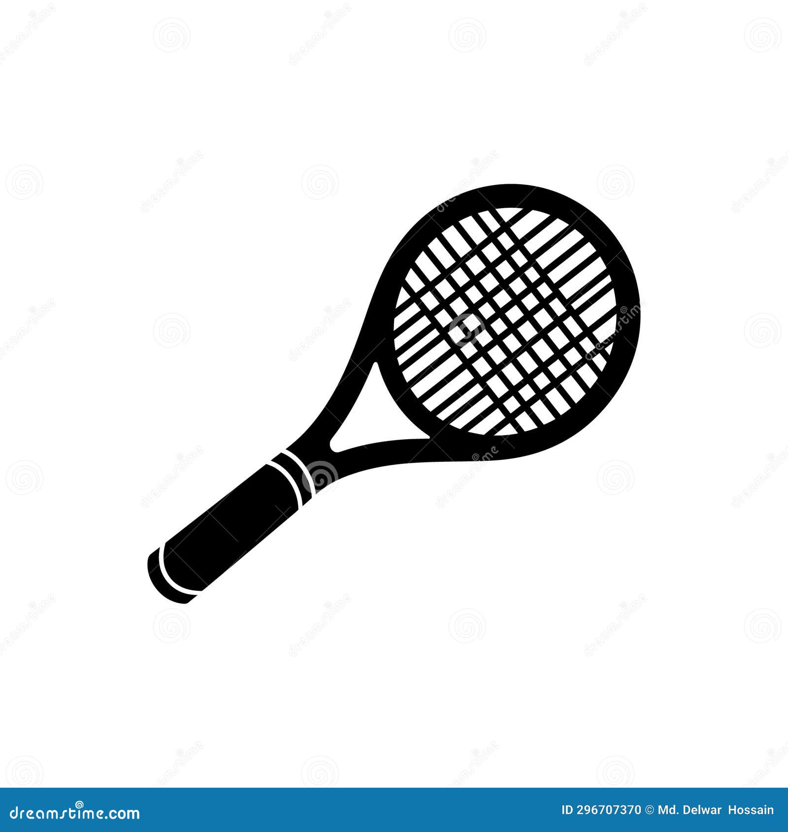 Tennis Racket Icon stock illustration. Illustration of wing 296707370