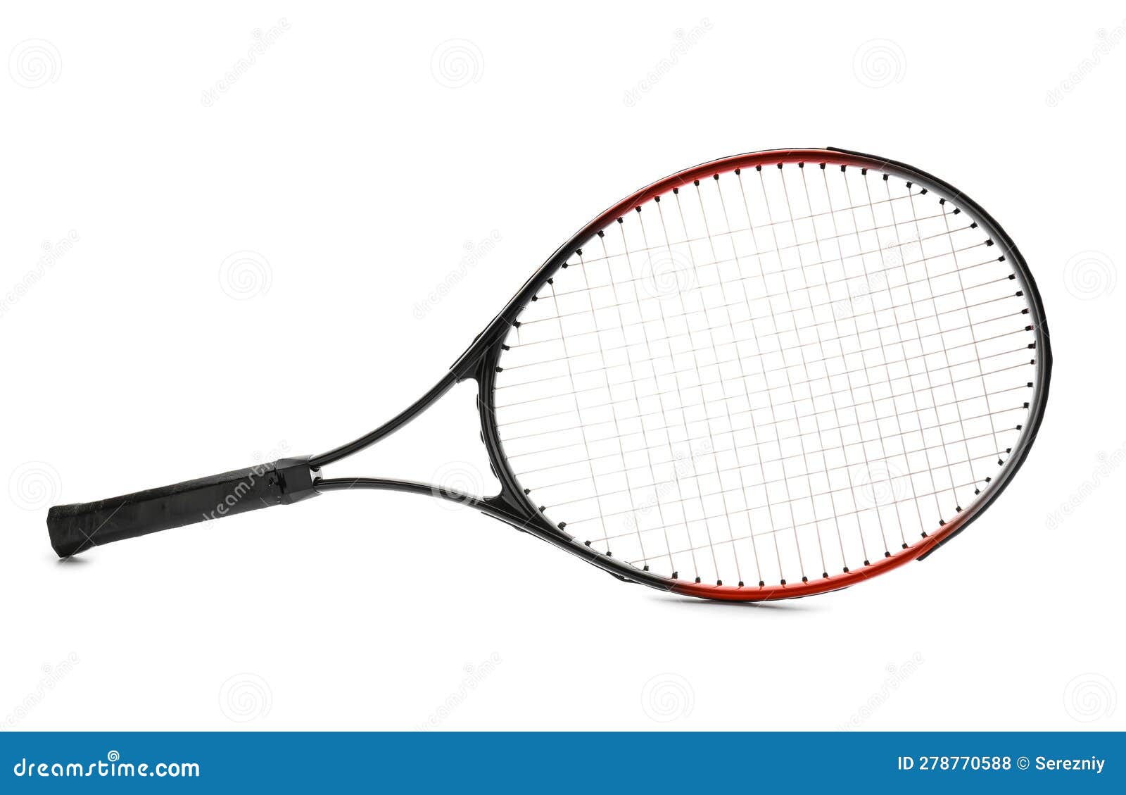 Tennis Racket on White Background Stock Photo Image of workout, hobby