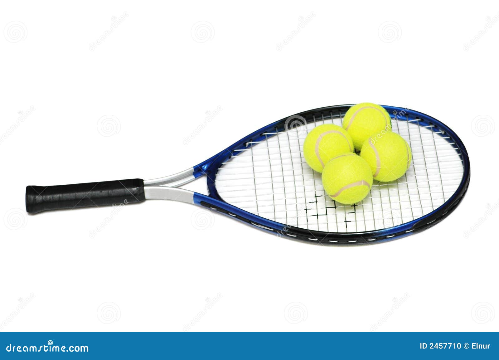 Tennis Rackets and Four Balls Stock Photo Image of ball, raquet 2457710