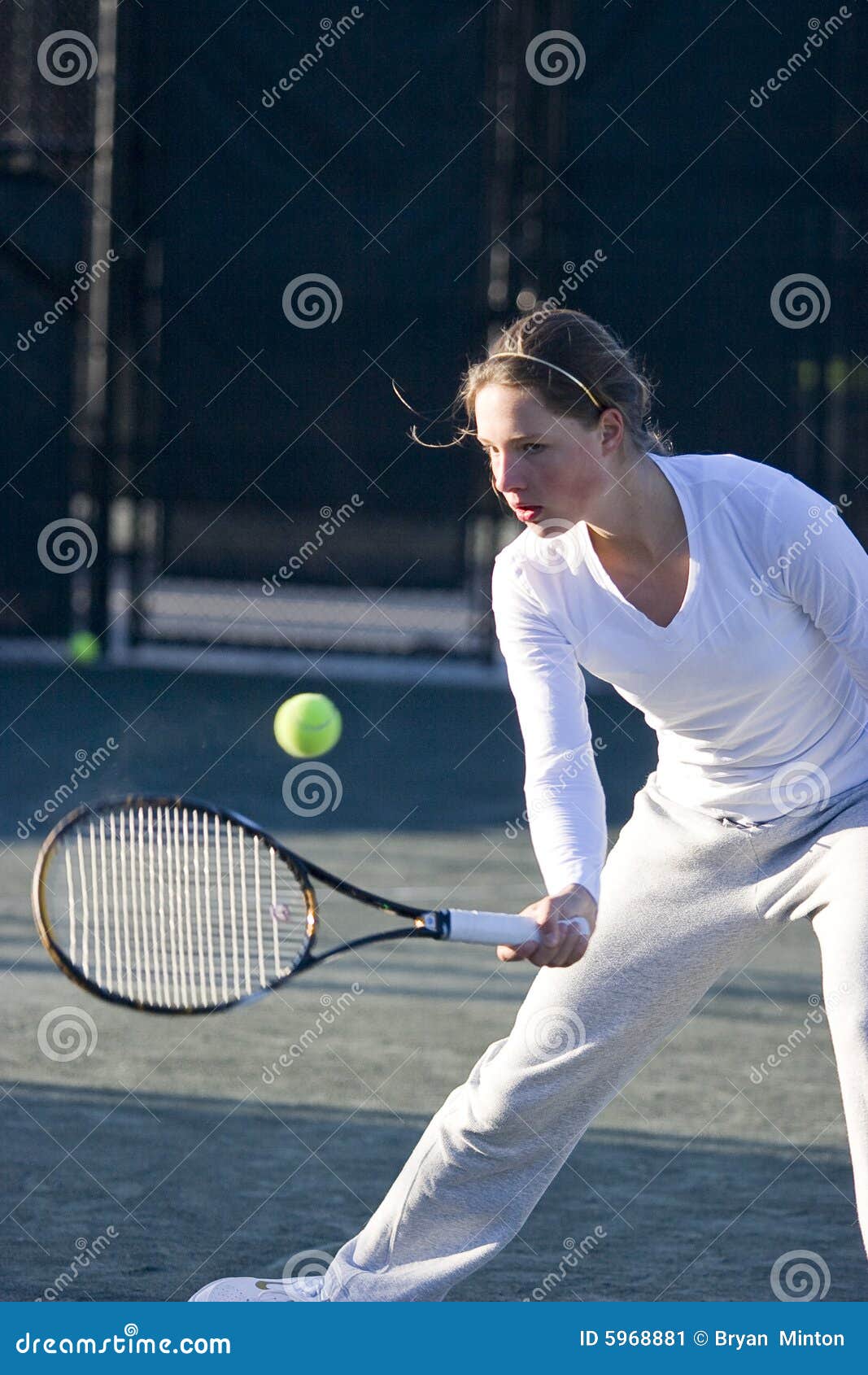 Tennis Volley stock image. Image of focused, stance, watching 5968881