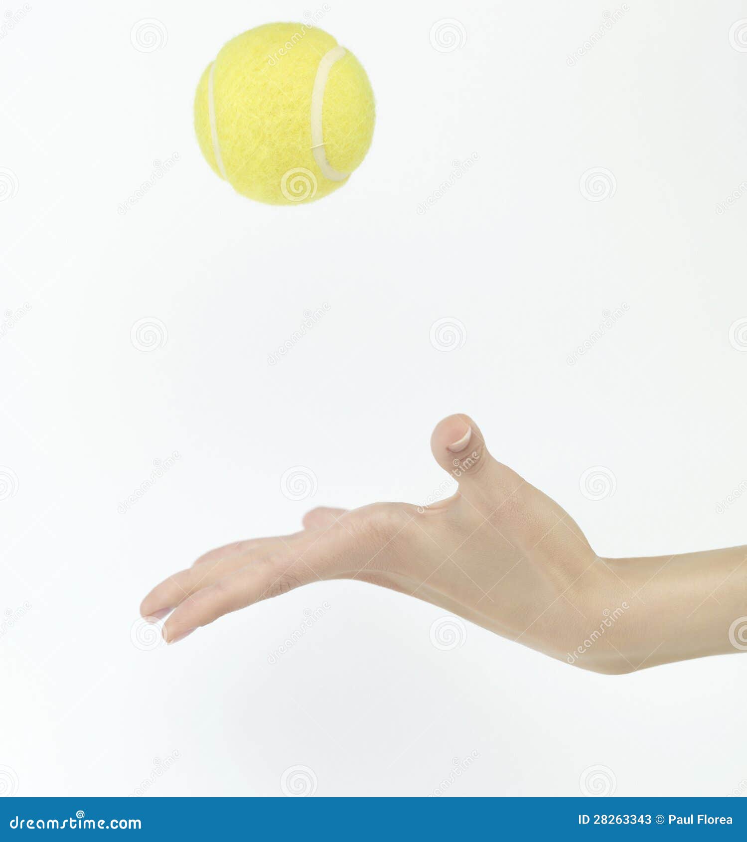 Tennisball Werfen Oben Stockfotos Bild 28263343