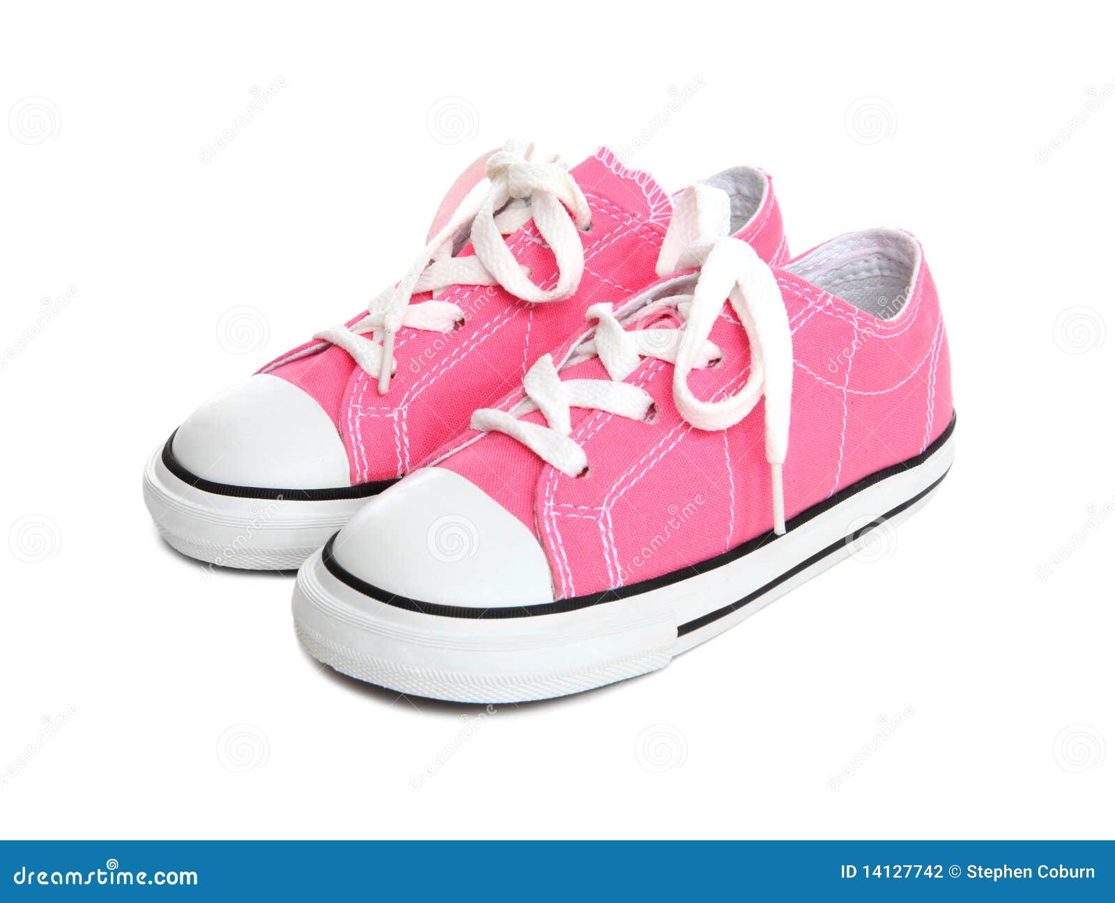 Tennisschoenen (Tennisschoenen) Over Wit Stock Foto - Image of spel ...