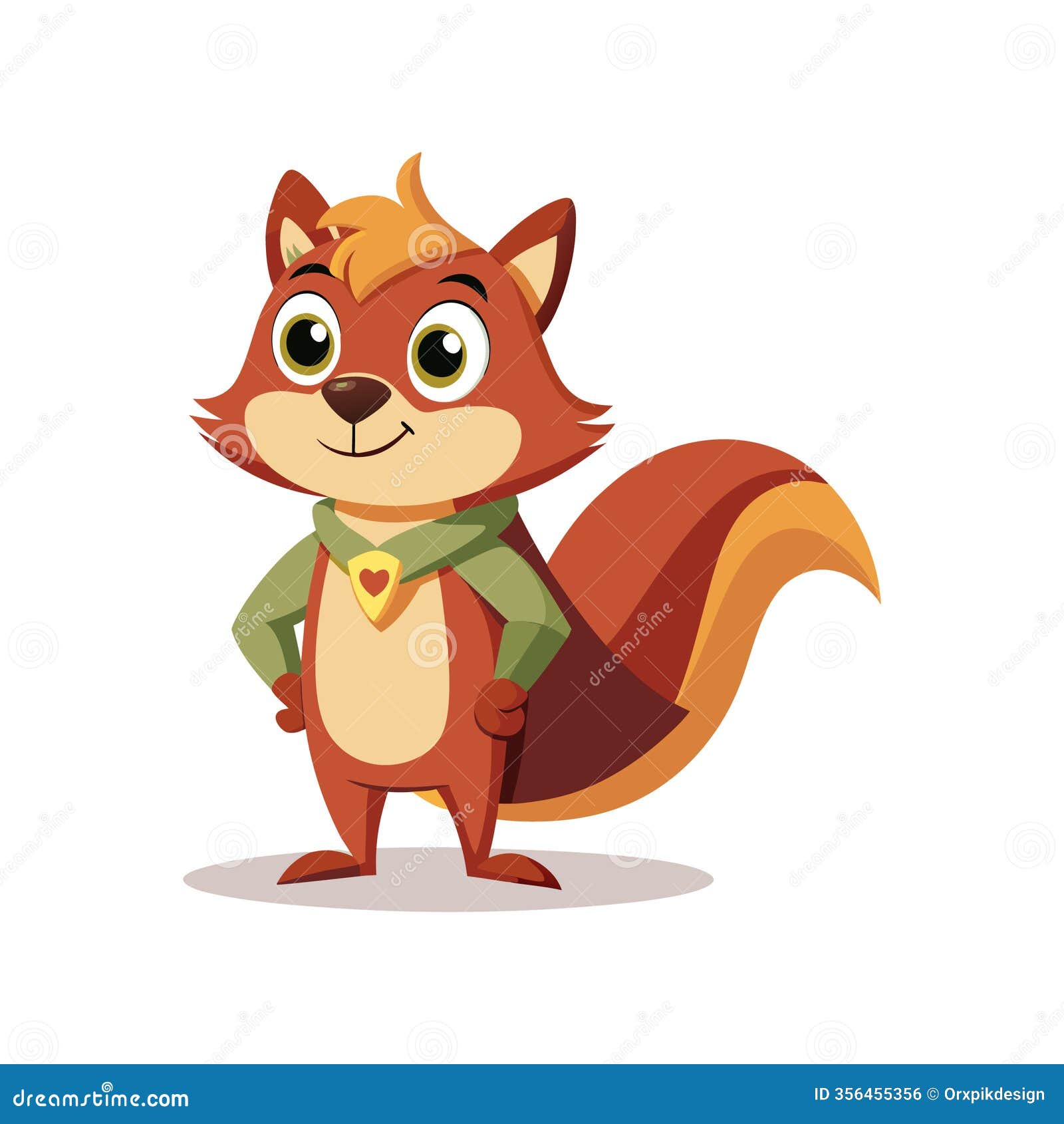 tense squirrel recognizing a capelet