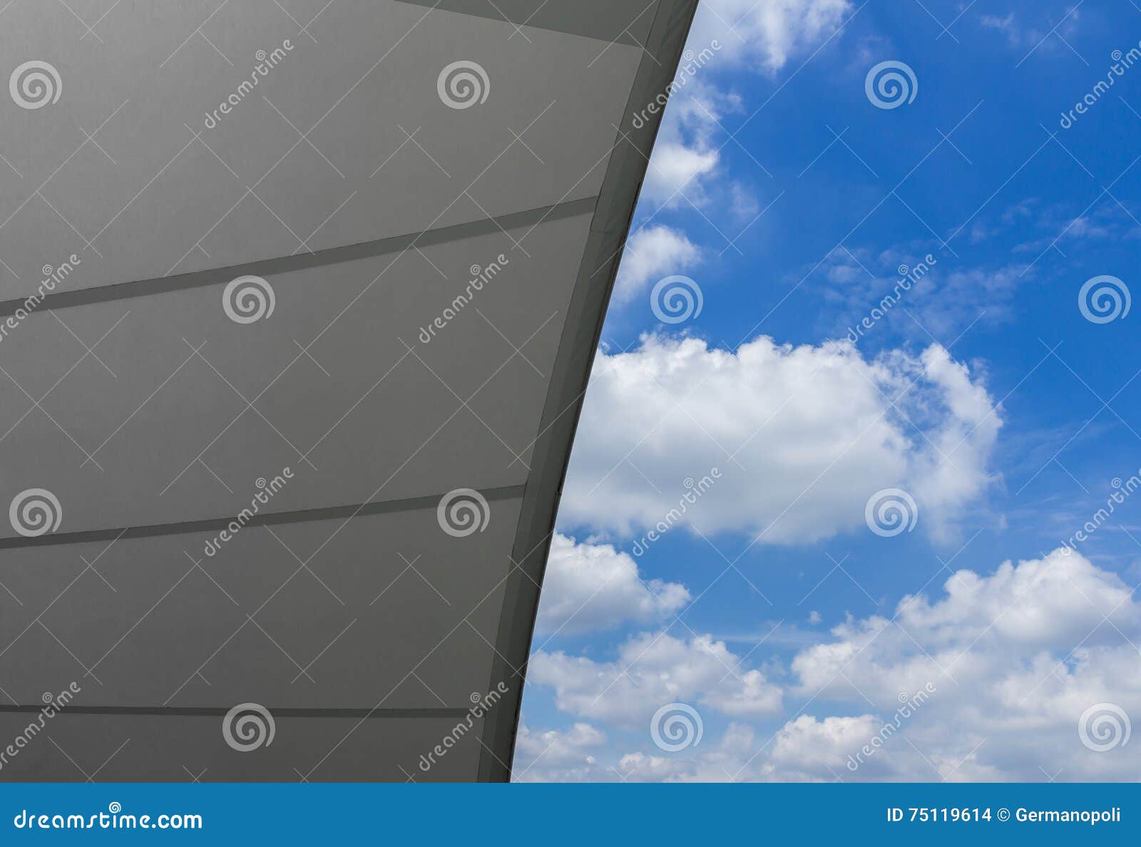 Tensile structure stock photo. Image of exterior, cloud - 75119614