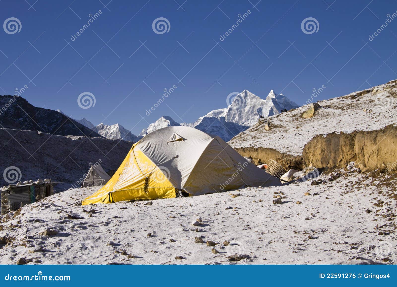 Tent at the Everest Region Sagarmatha Np Stock Photo Image of hike