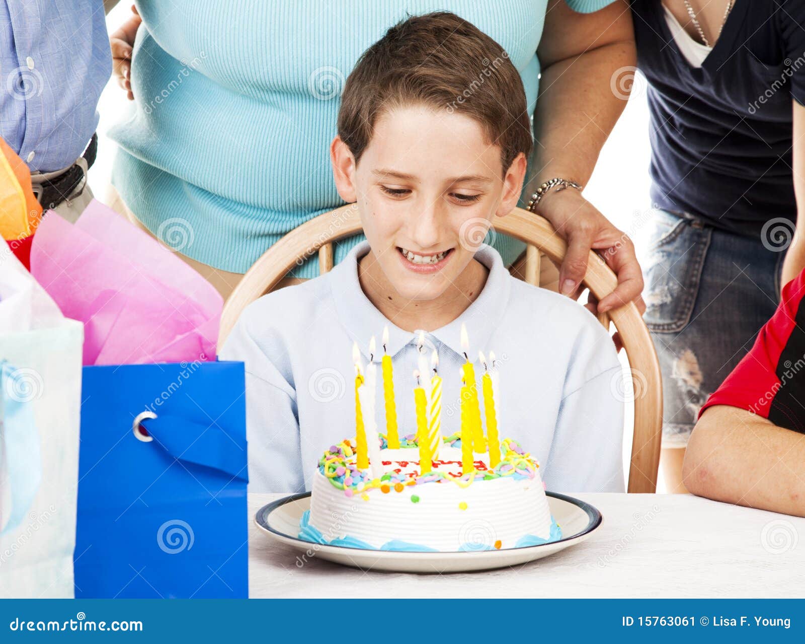 Tenth Birthday Celebration stock image. Image of curious 15763061