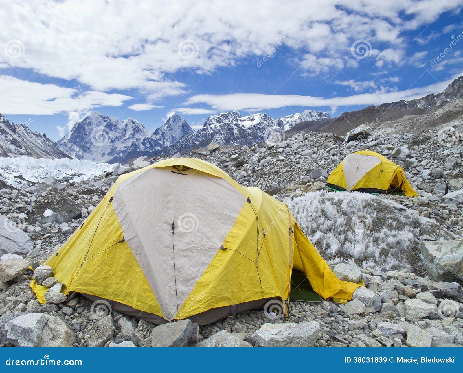 Tents in Everest Base Camp, Nepal. Stock Image Image of nepal, asia