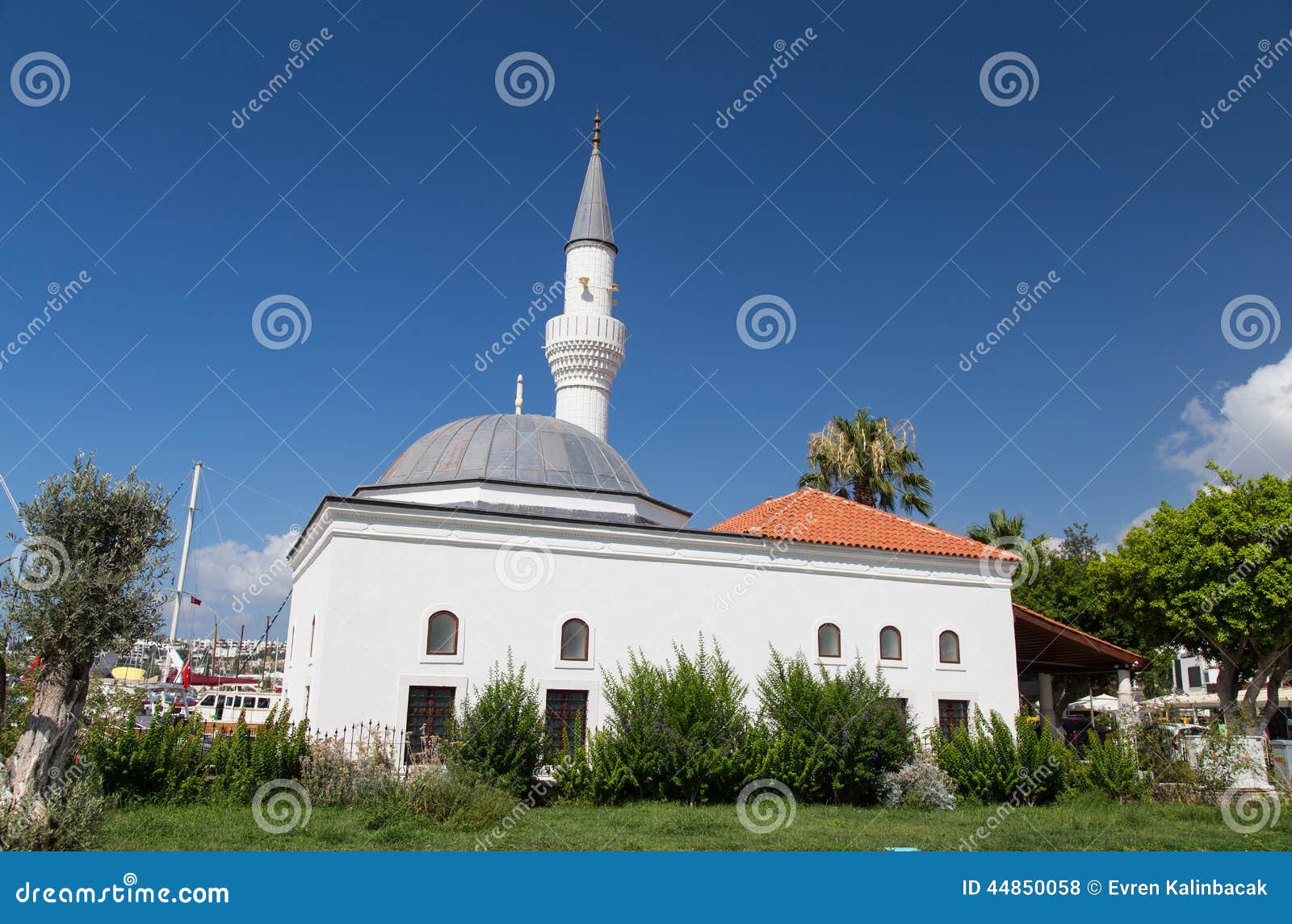 Tepecik Mosque stock photo. Image of turkish, bodrum 44850058