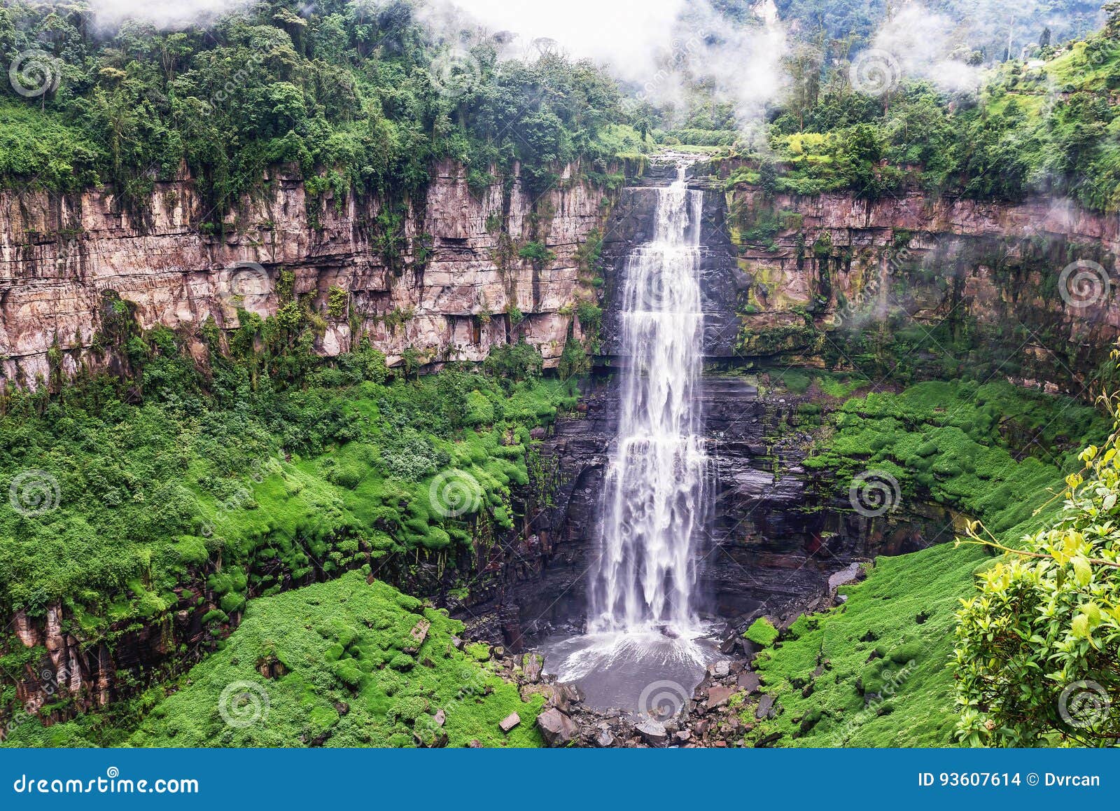tequendama falls near bogota, colombia