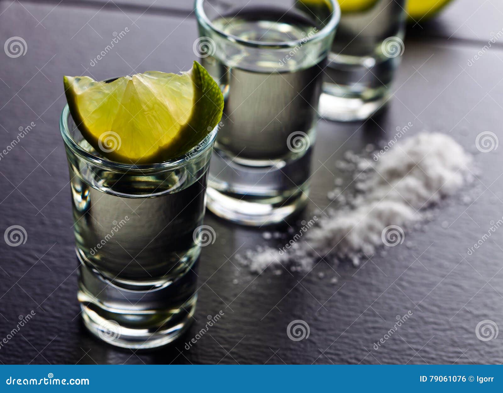 Tequila , lime and salt stock photo. Image of restaurant 79061076