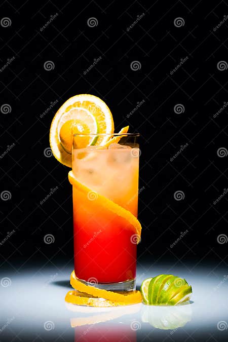 Tequila sunrise stock image. Image of frozen, citrus, fruity - 3696159