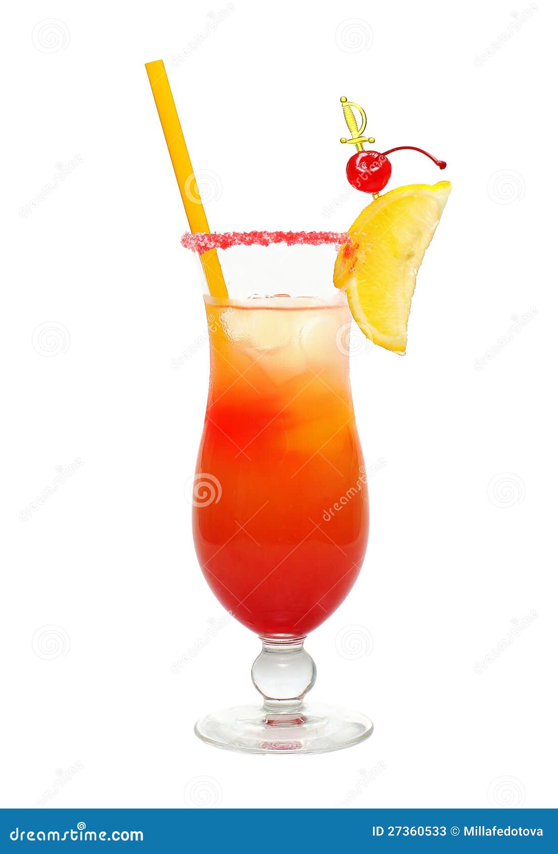 Tequila Sunrise Cocktail Stock Photos Image 27360533
