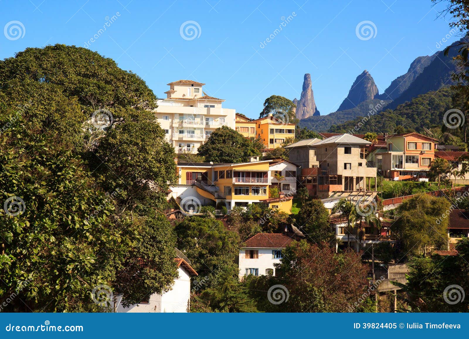 teresÃÂ³polis and dedo de deus (god's finger rock), brazil