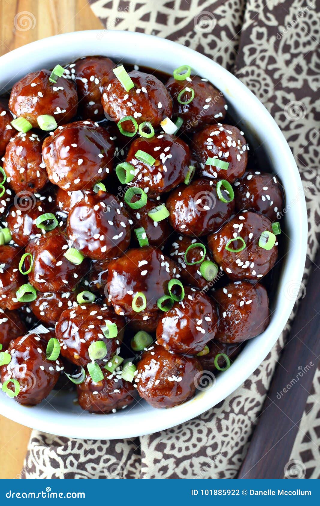 Teriyaki Meatballs stock photo. Image of dinner, sauce - 101885922