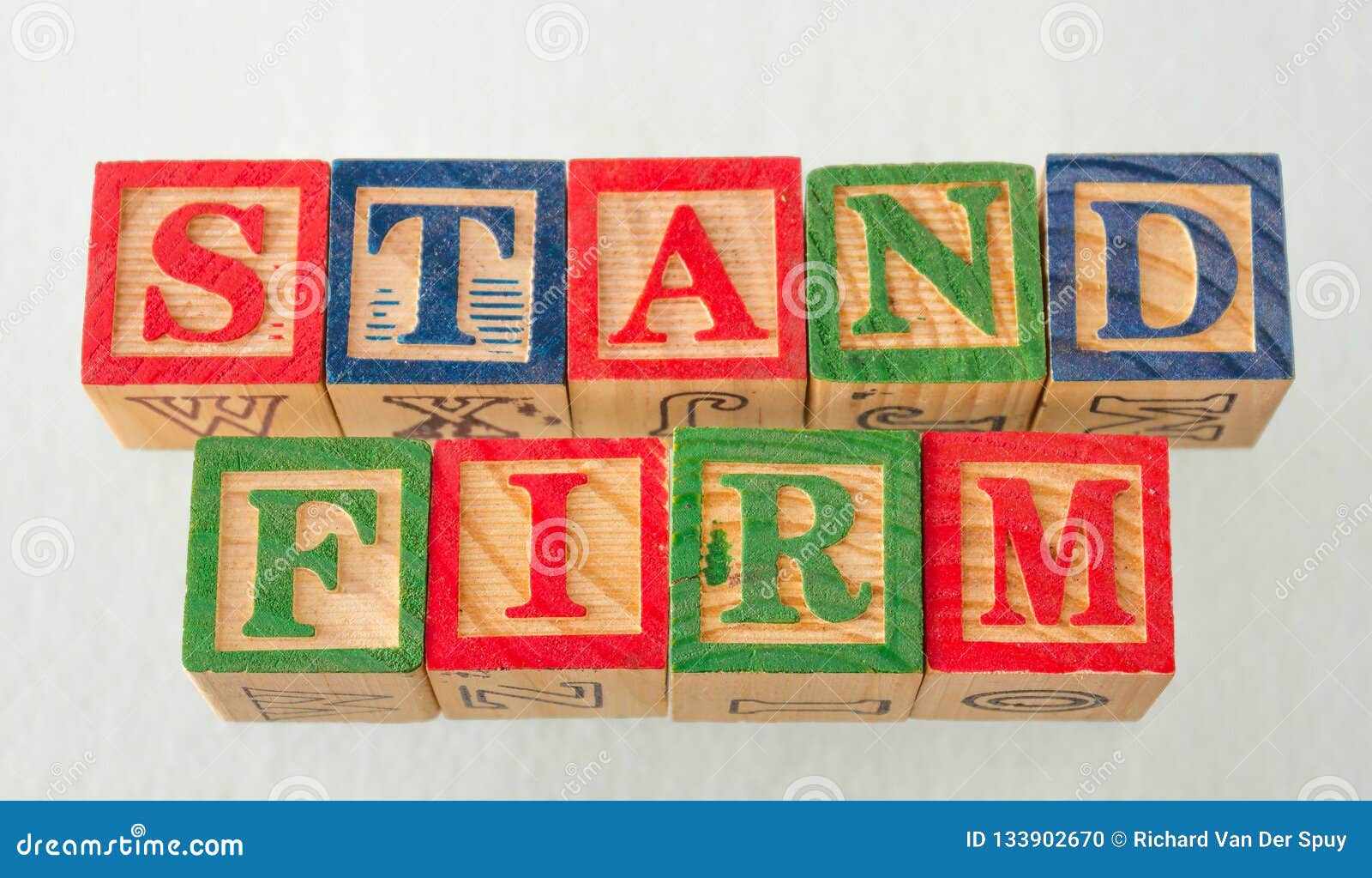 the term stand firm visually displayed