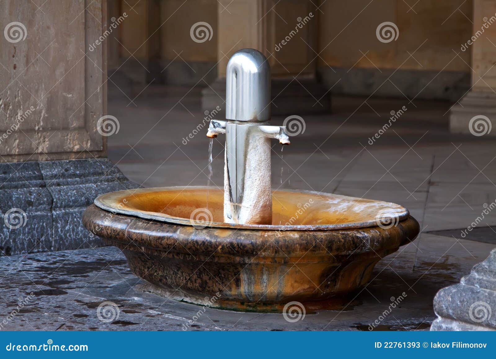 termal mineral spring in karlovy vary