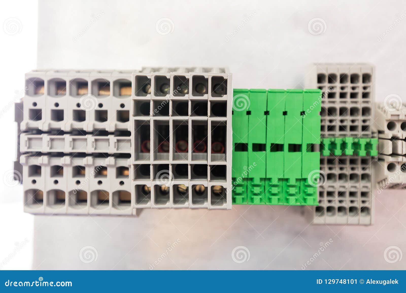 terminal block for electrical connections stock image image of