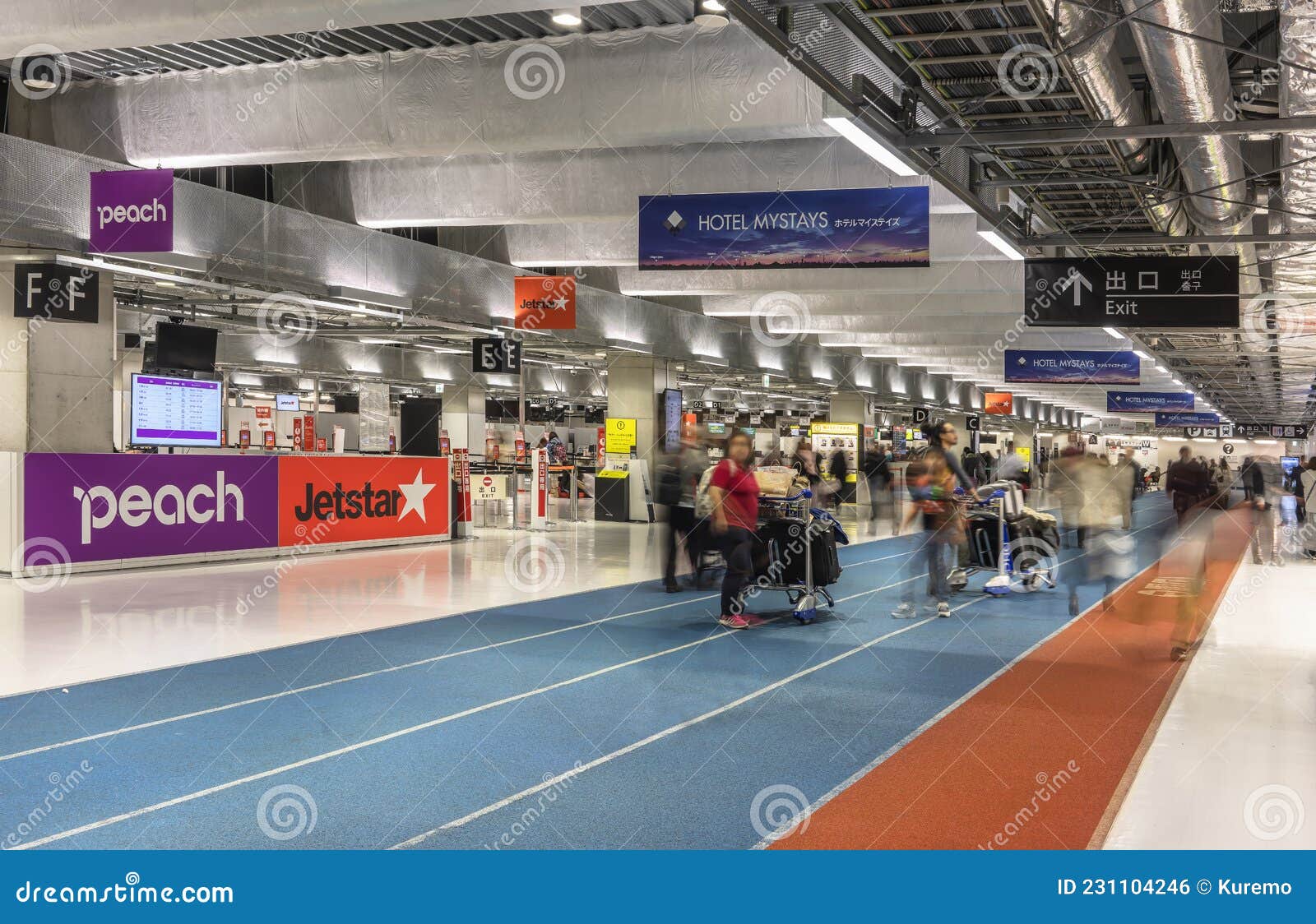 Terminal Del Aeropuerto Internacional De Narita Diseñado Como Pista De  Carreras Para Juegos Olímpicos. Foto editorial - Imagen de salida,  terminal: 231104246