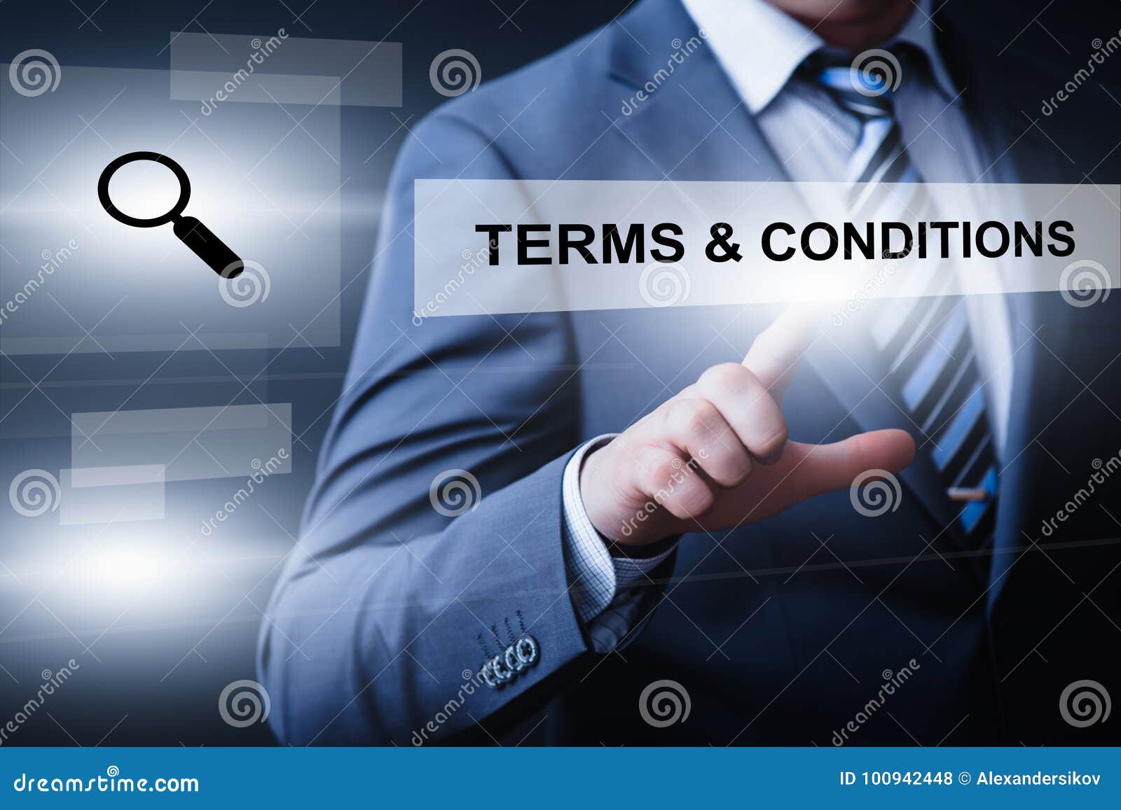 terms and conditions agreement service business technology internet concept