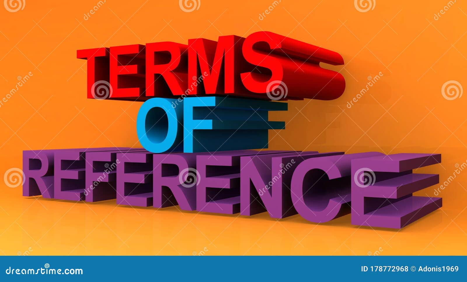 Terms of reference stock illustration. Illustration of model - 178772968