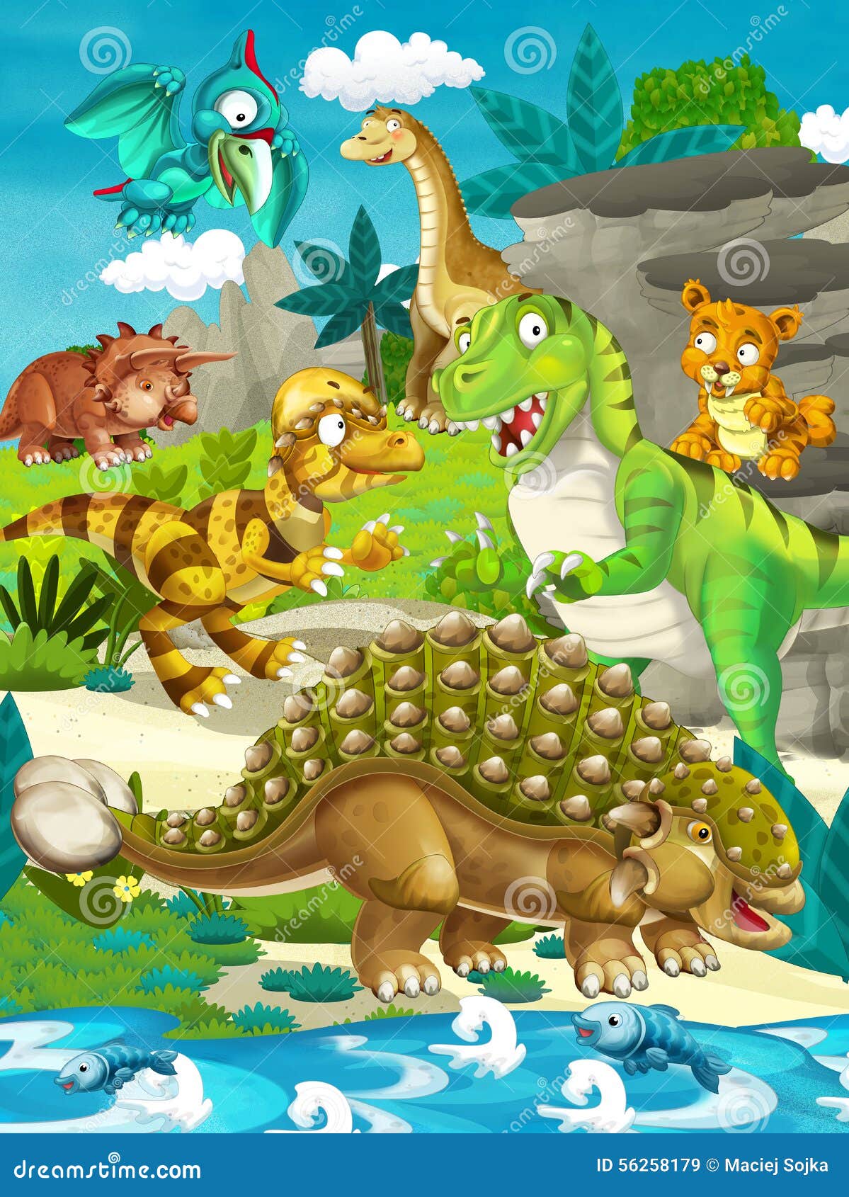 Desenho de Dinossauros de terra pintado e colorido por Usuário não  registrado o dia 25 de Fevereiro do 2011