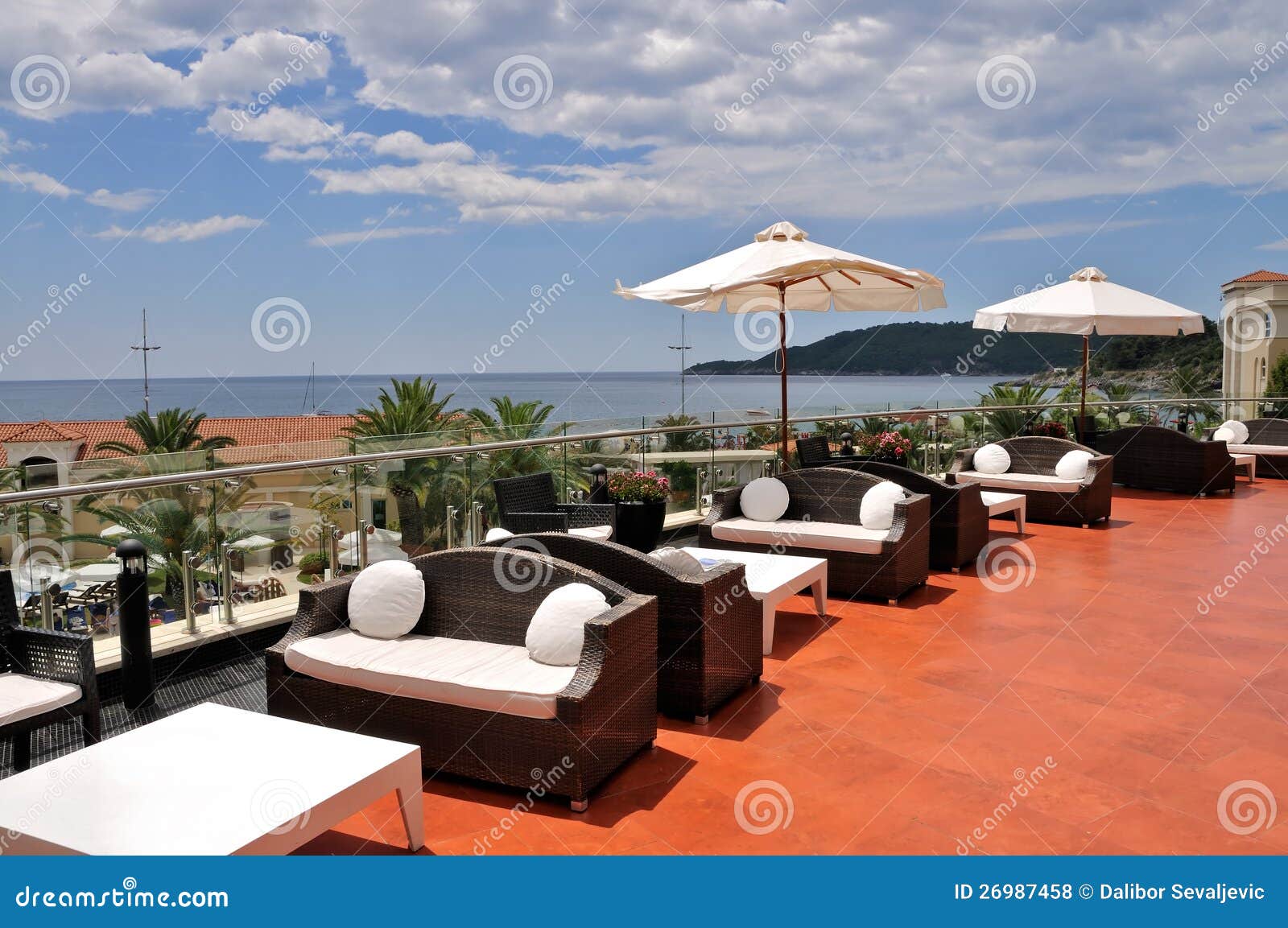 Terrace of the Luxury Hotel Stock Photo Image of resort, restaurant
