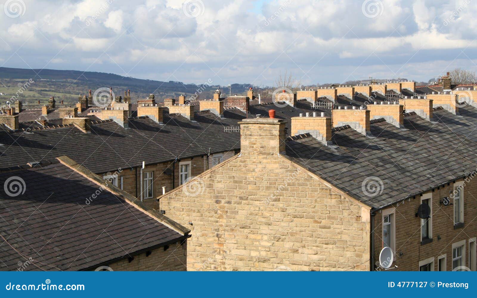 terraced housing, lancashire.