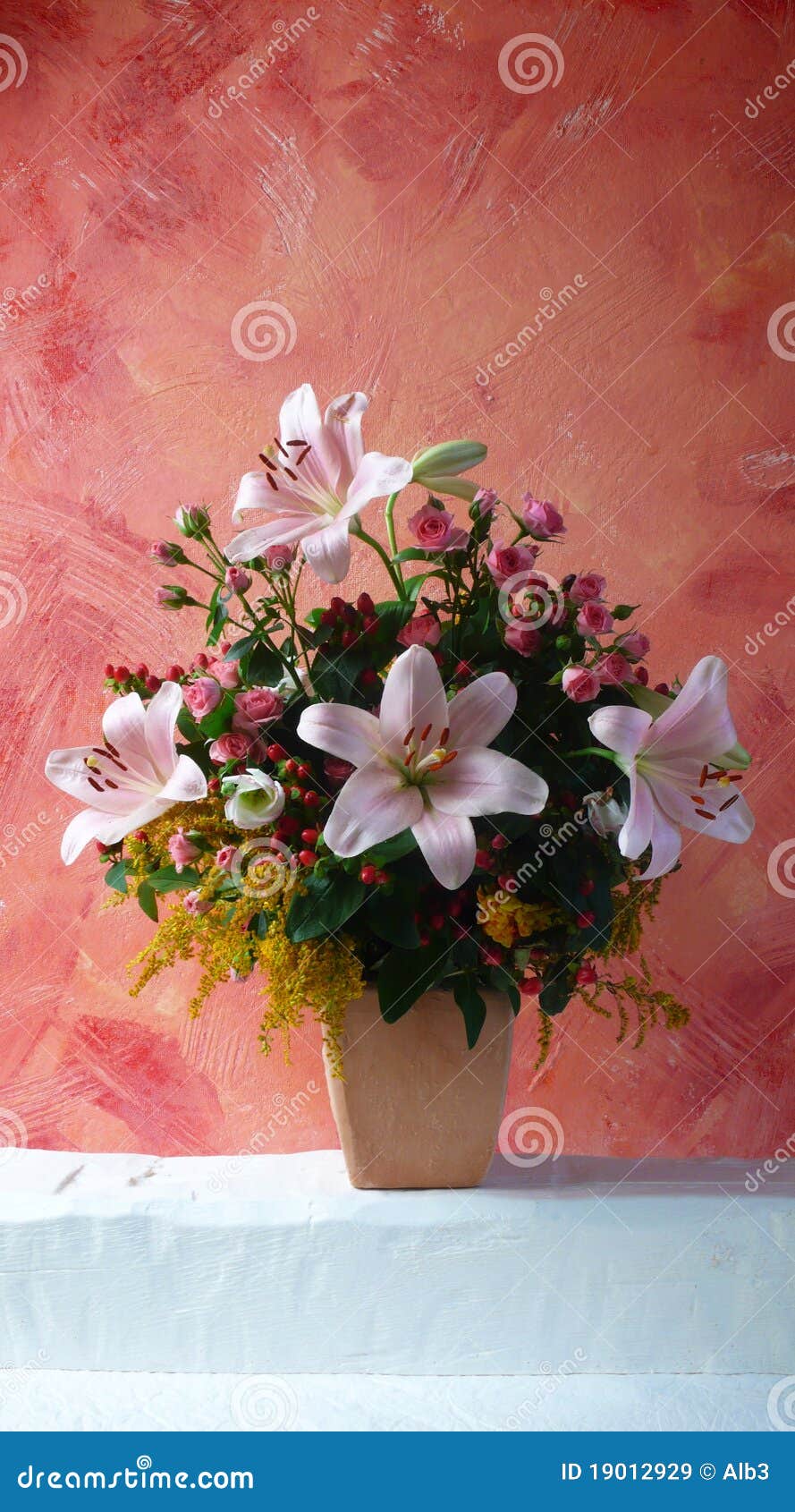 Terracotta Flowers stock image. Image of vase, life, decoration 19012929