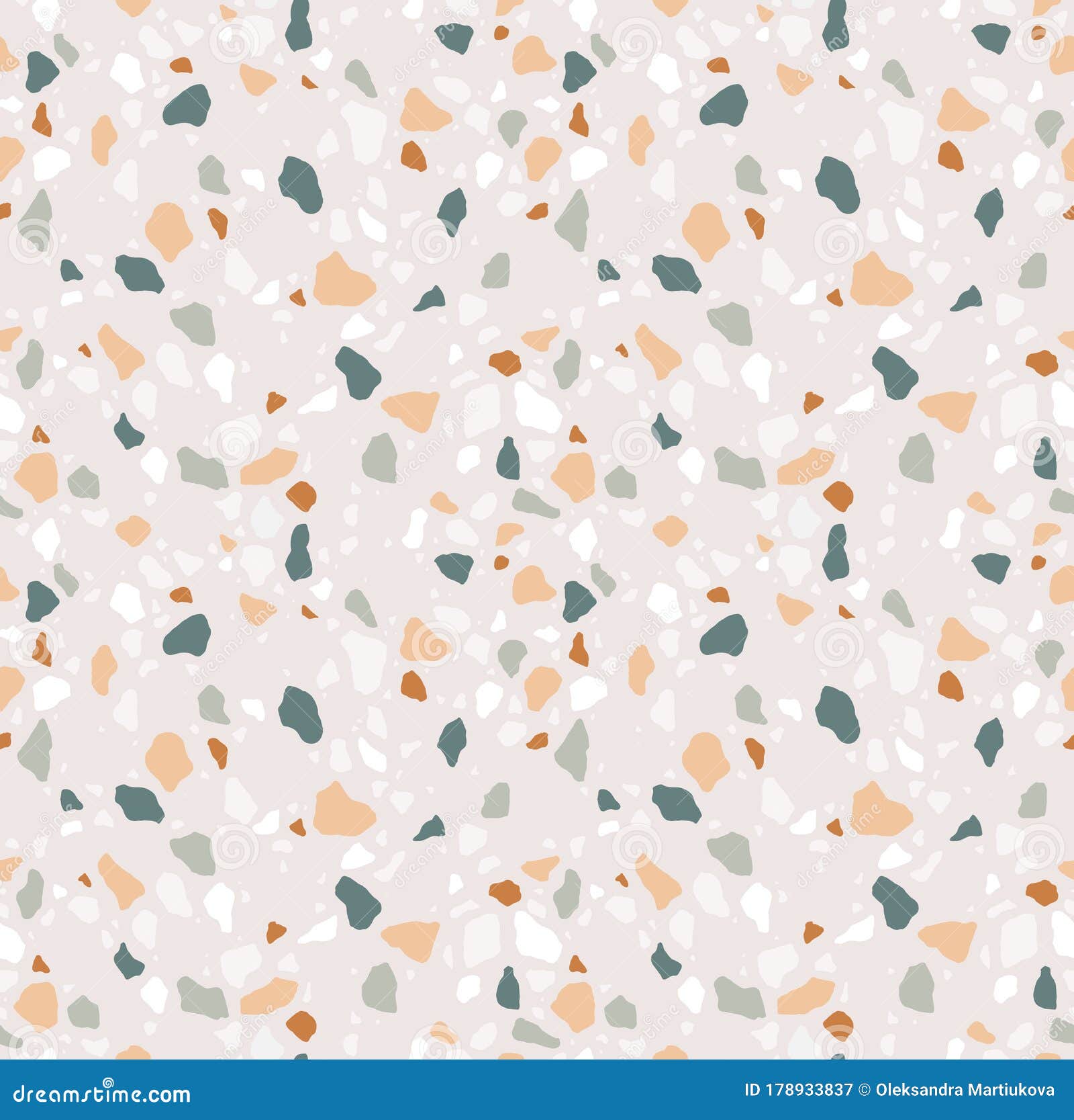 Terrazzo Seamless Pattern. Modern Colorful Tile Texture Stock ...