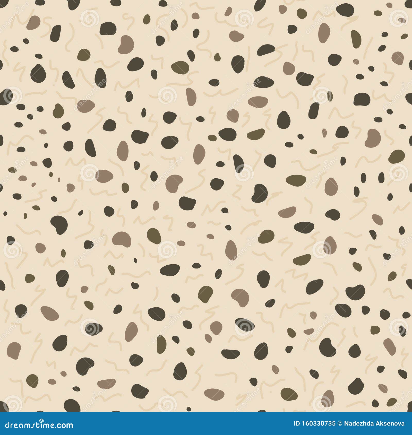 Terrazzo Seamless Pattern. Pastel Colors . Stylish Stone Textures ...