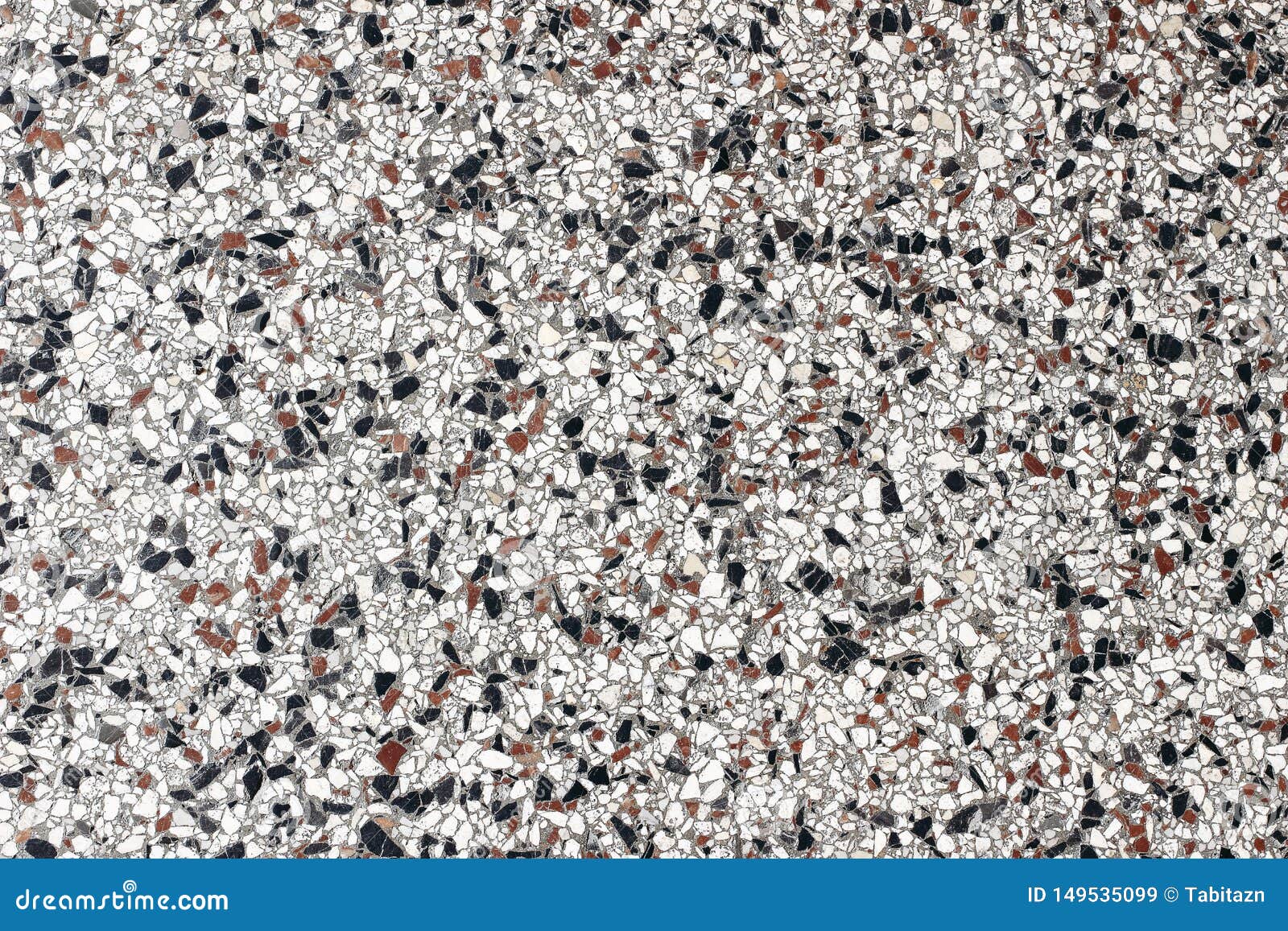 terrazzo texture backgound. old grunge marbled stone floor in white, grey, black and brown color.