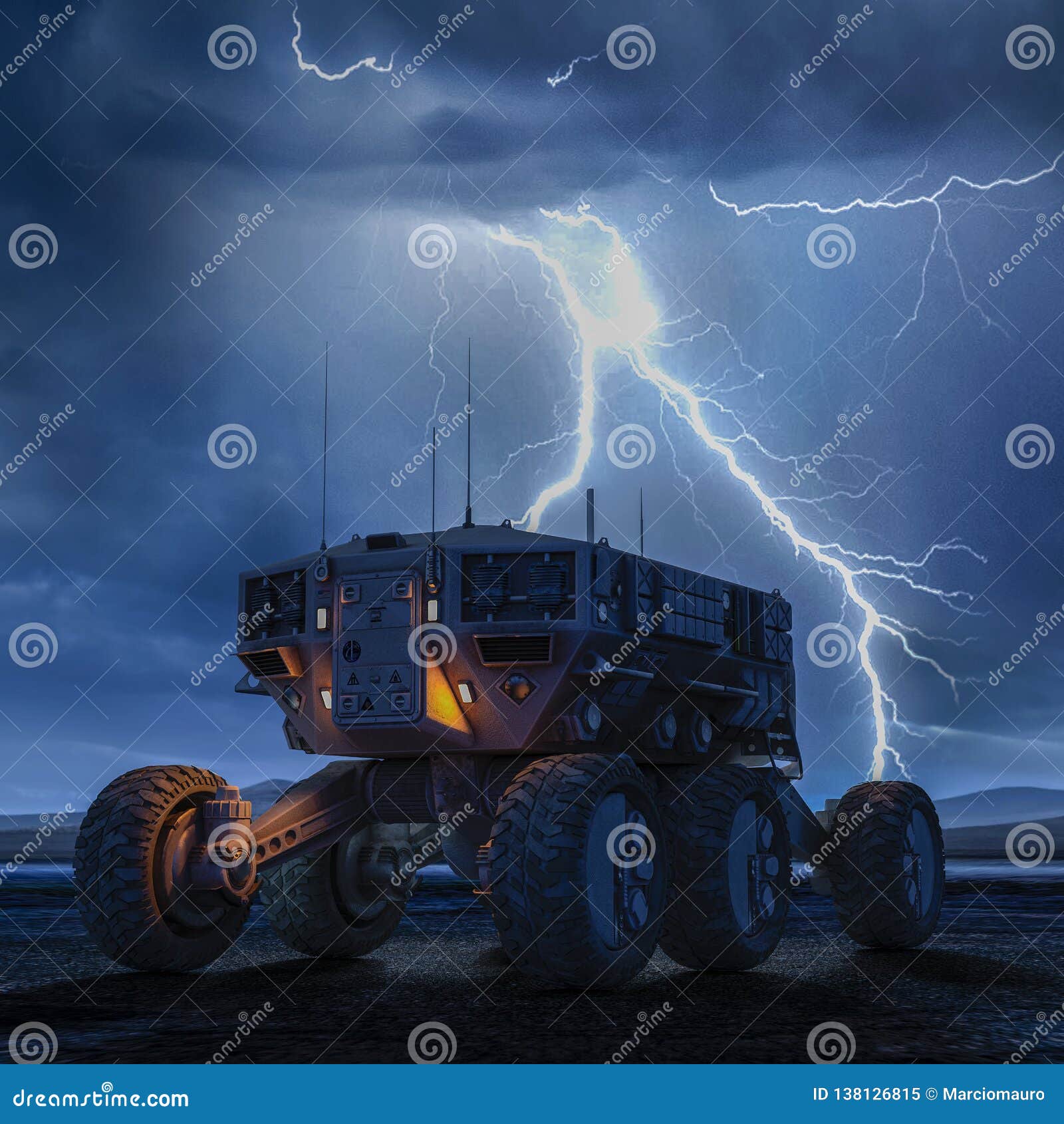 Terrestrial Force Exploring Stock Illustration - Illustration of 