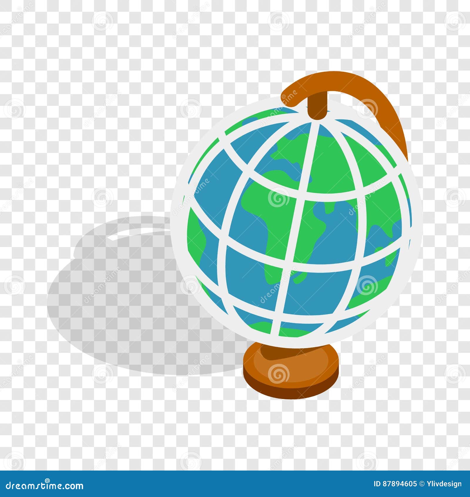 Terrestrial Globe Isometric Icon Stock Vector Illustration Of Country Concept 87894605