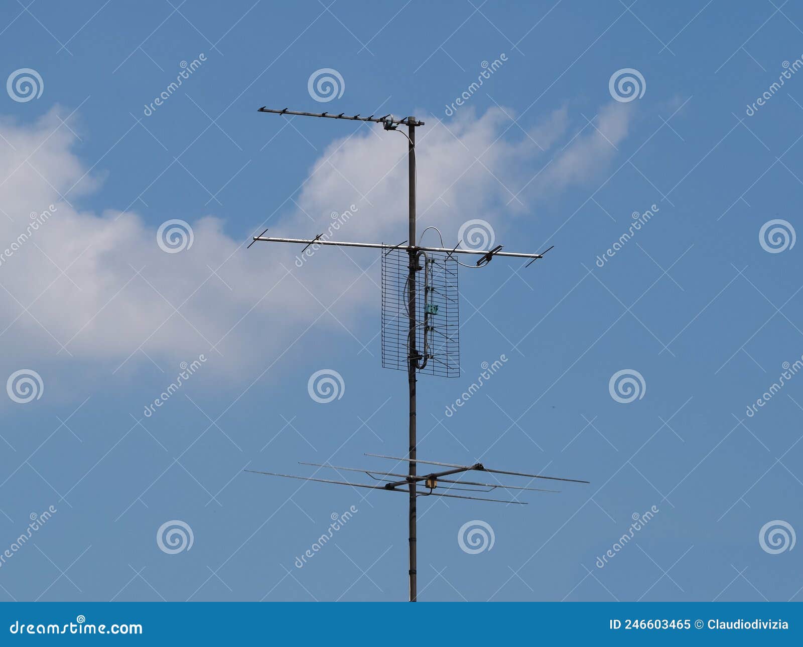 Terrestrial tv antenna stock image. Image of freeview 246603465