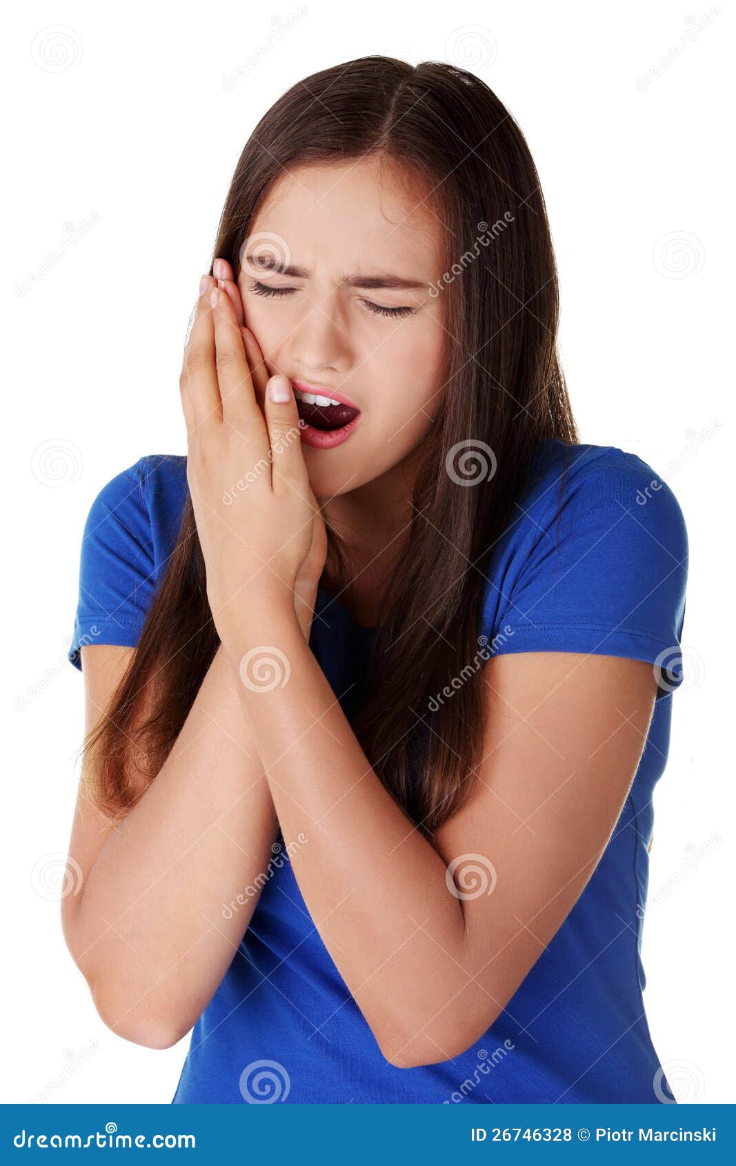 Terrible tooth ache. stock photo. Image of head, ache 26746328