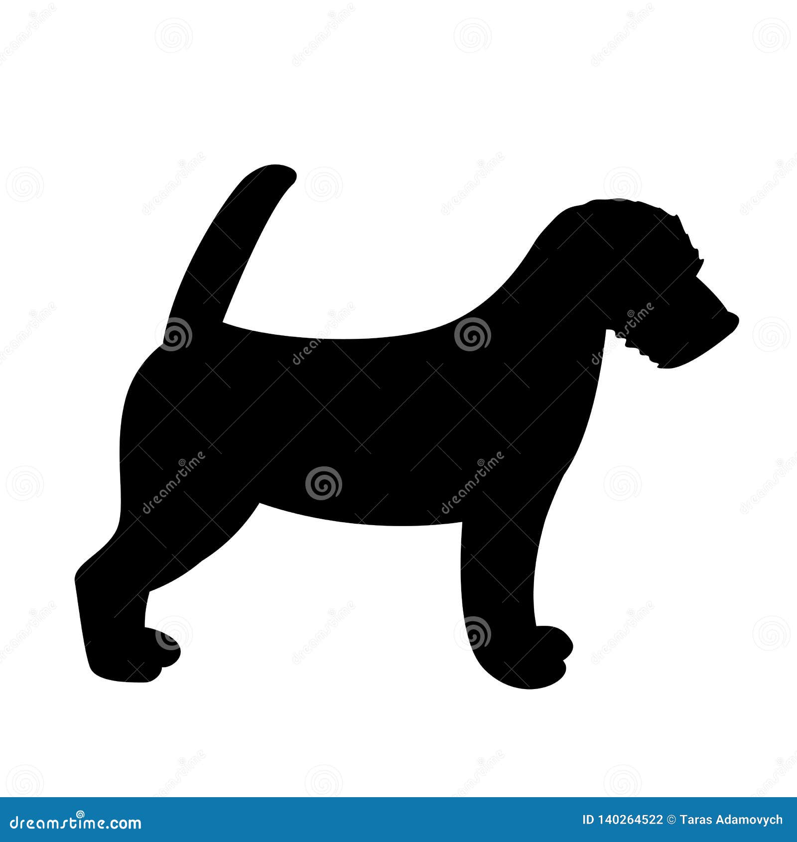 terrier jack russell puppy, , silhouette