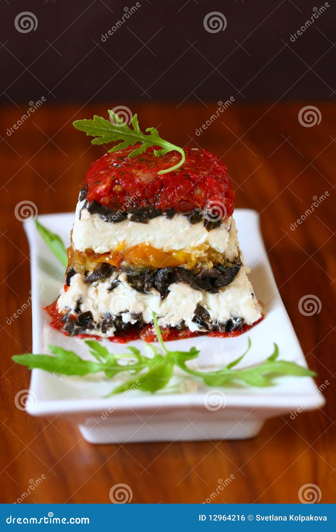 Terrine with Cheese and Tomatoes Stock Photo Image of appetizer