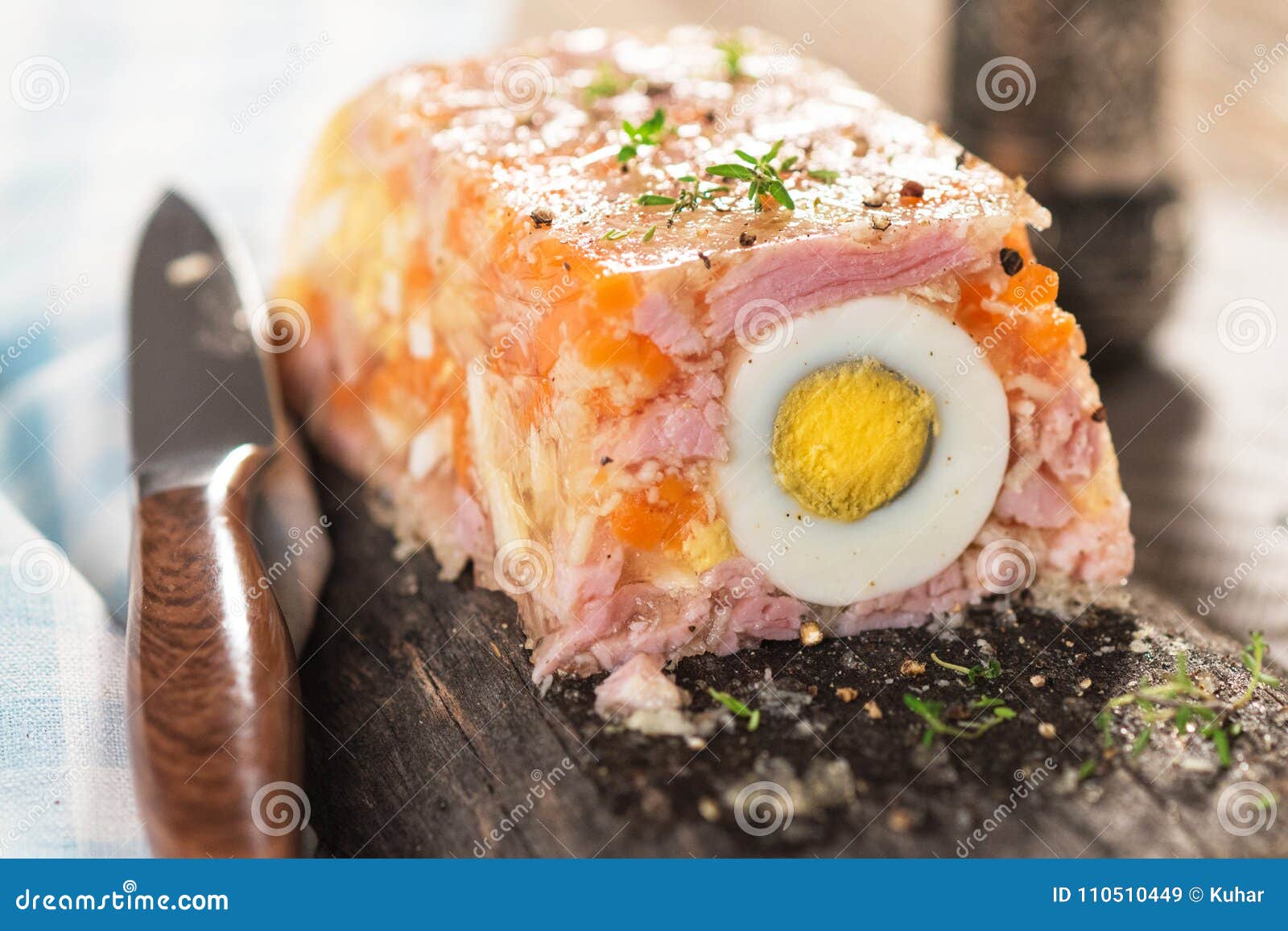 Terrine stock image. Image of appetizer, pork, homemade 110510449