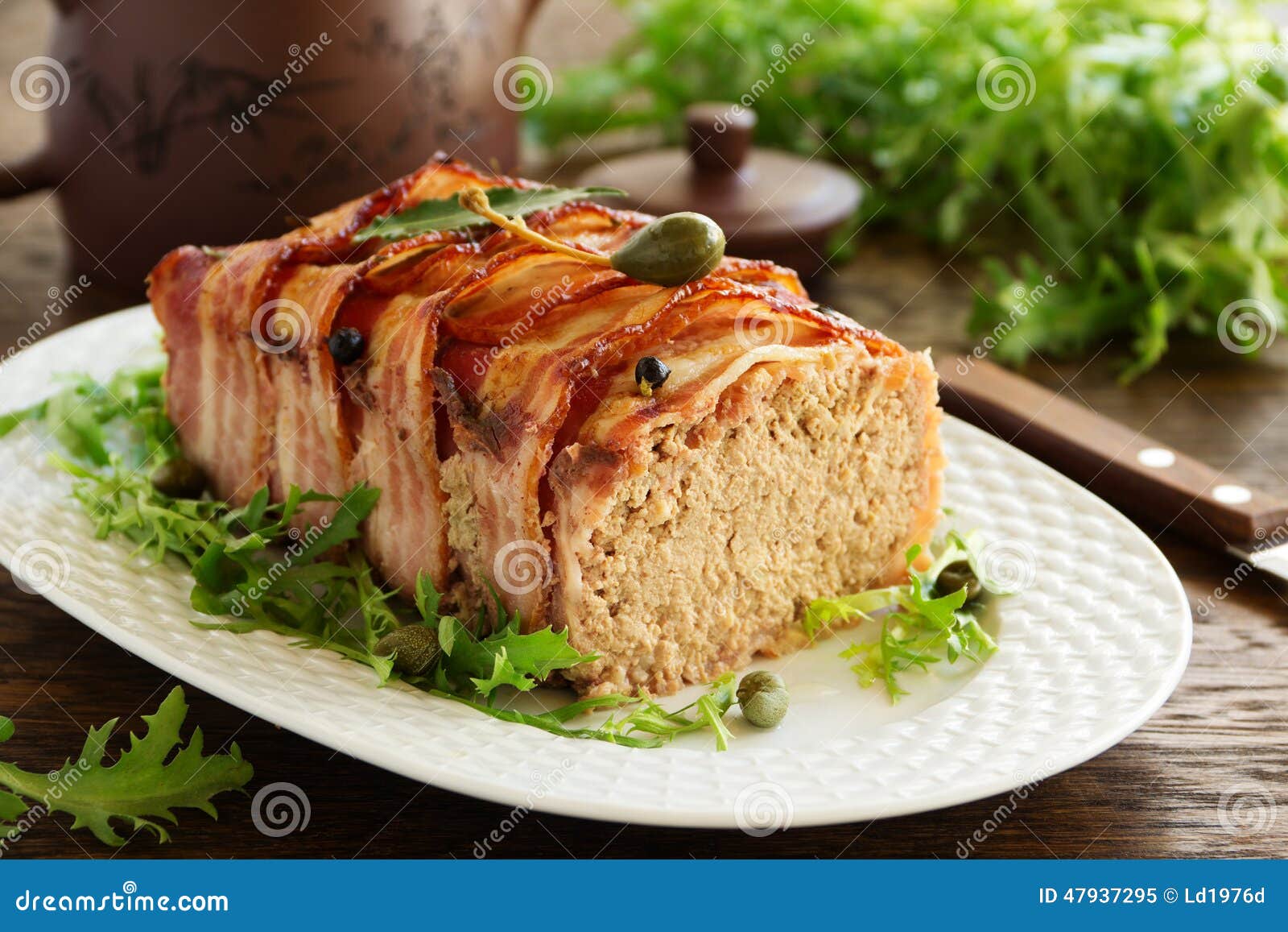 Terrine van vlees stock afbeelding. Image of lever, vlees 47937295