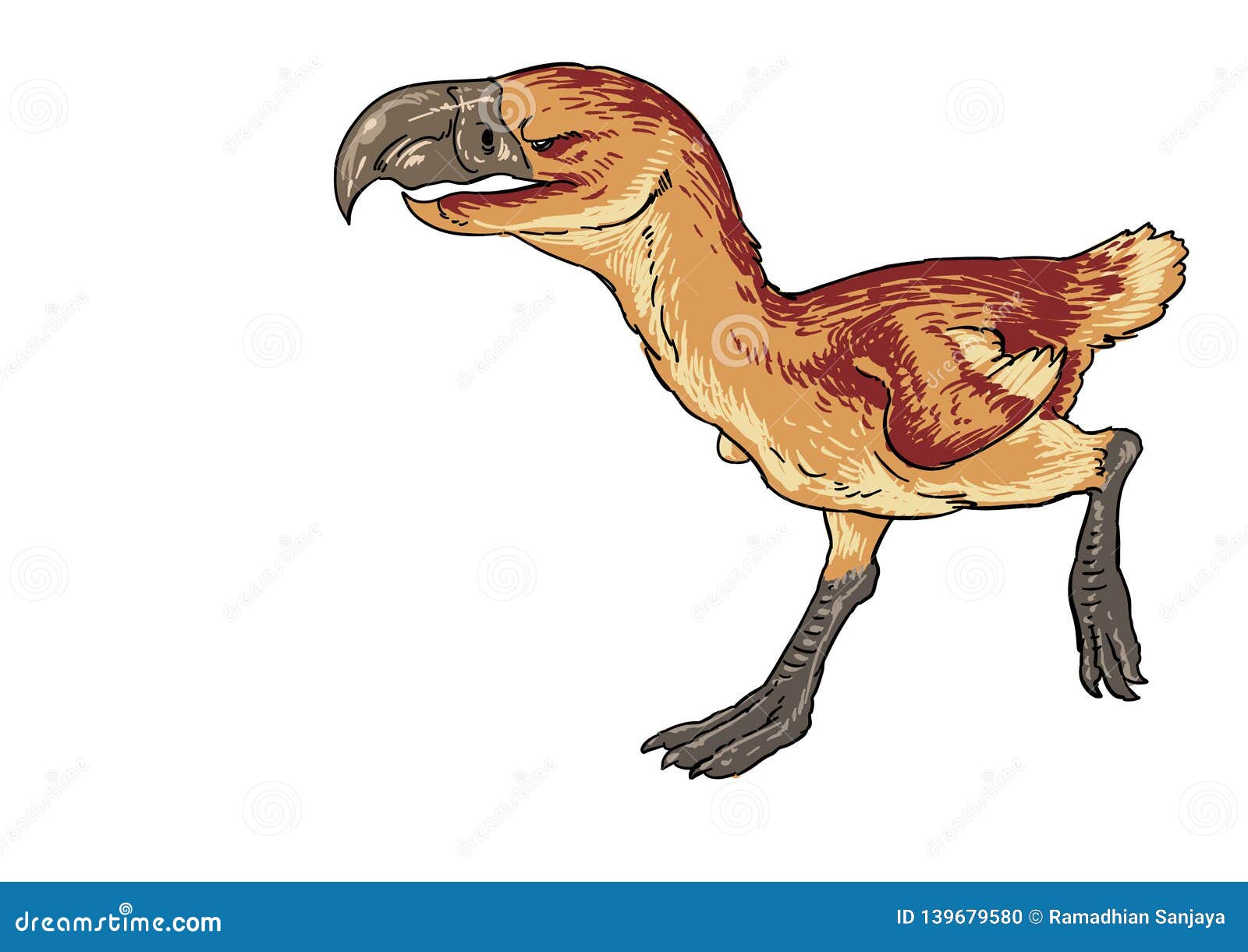 Download Terror Bird With Semi Natural Style Stock Photo ...