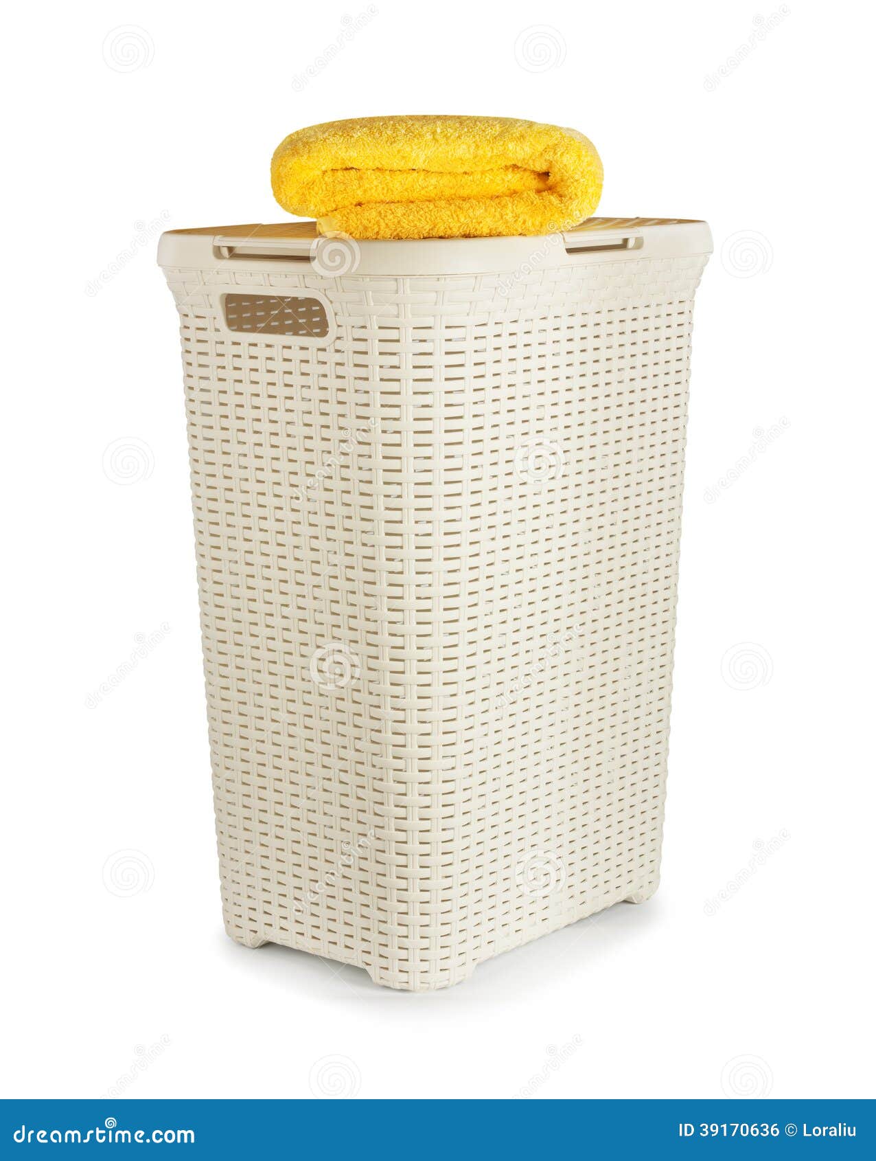 Terry Towels in a Laundry Basket Stock Photo Image of fabric, hand