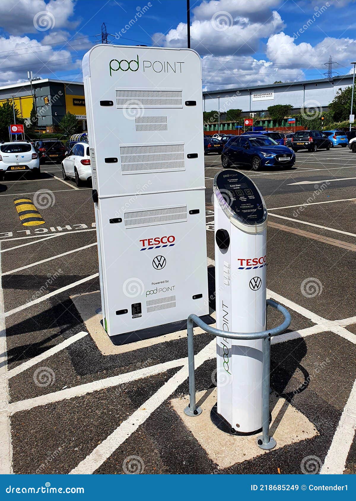 Tesco Supermarket Electric Vehicle Charging Pod Point Editorial Photo tesco-supermarket-electric-vehicle-charging-pod-point-editorial-photo