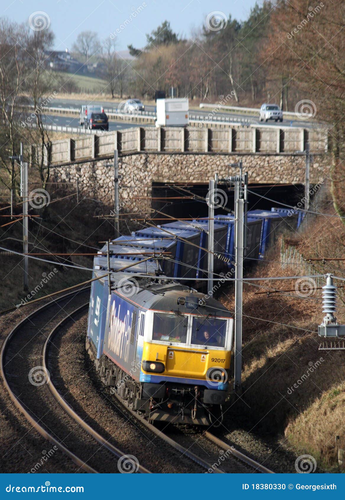 Tesco Train Near Lowgill in Cumbria. Editorial Image Image of west