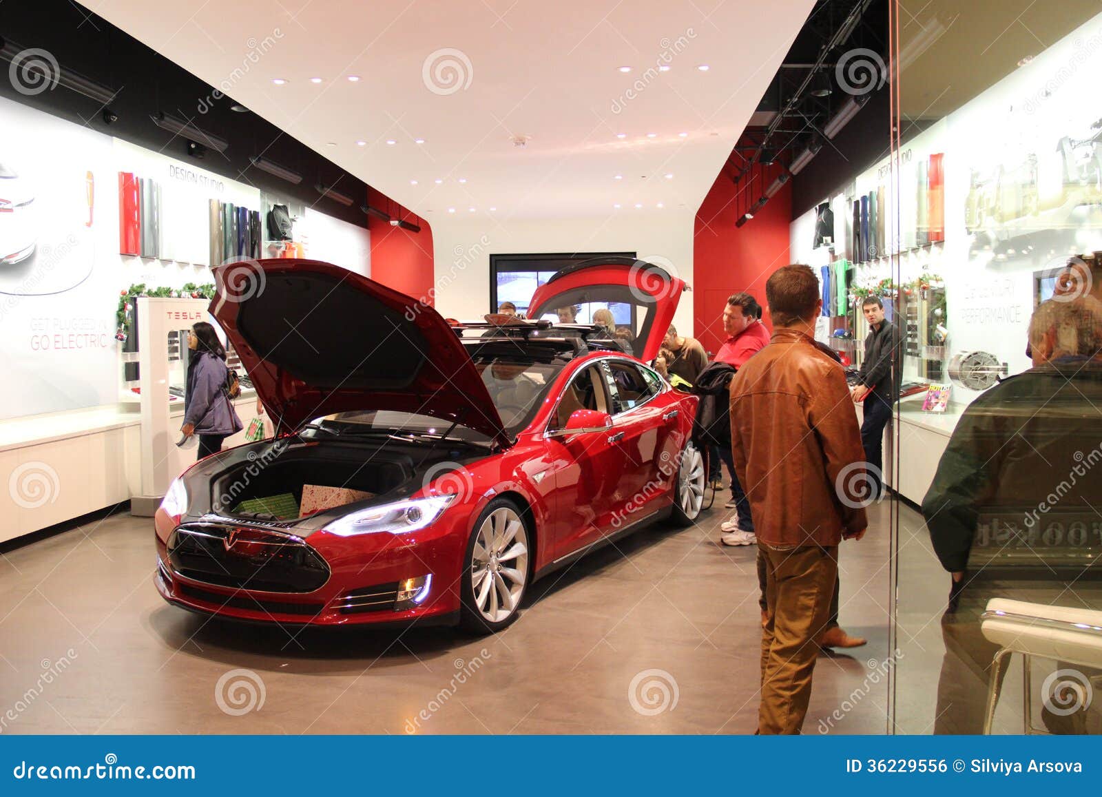 TESLA Battery Electric Vehicle Editorial Photo Image of electrical
