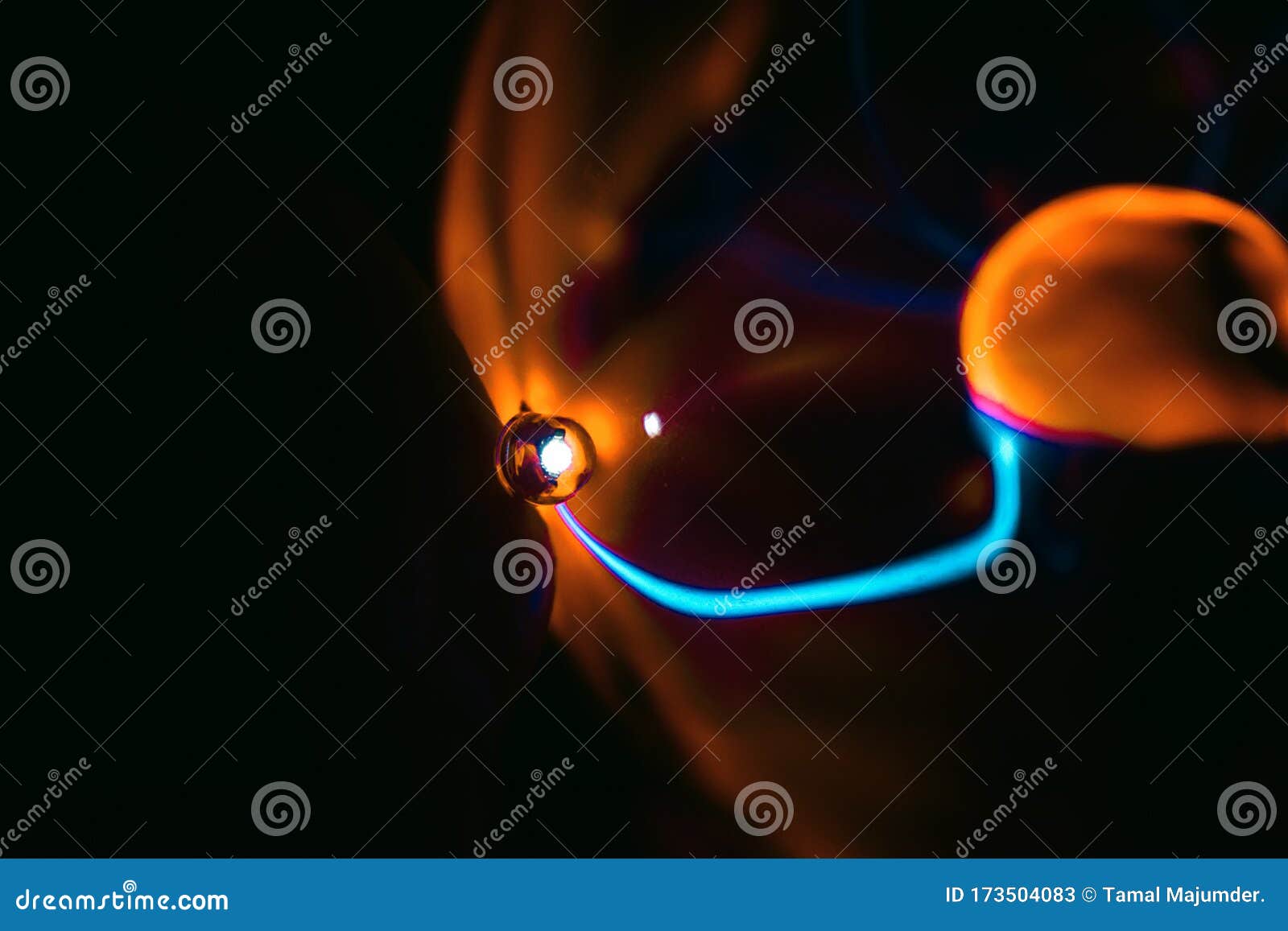 Tesla coil stock image. Image of bright, tesla, blue - 173504083