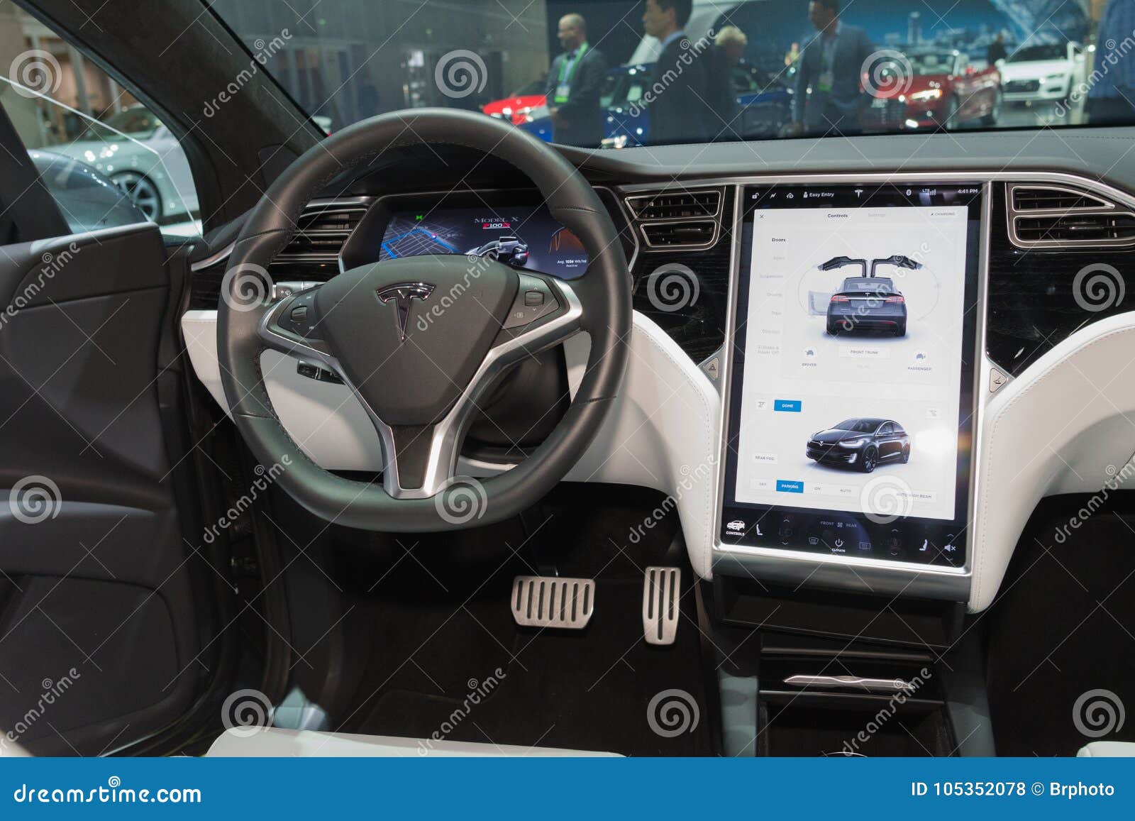 Tesla Model 3 Interior On Display During La Auto Show