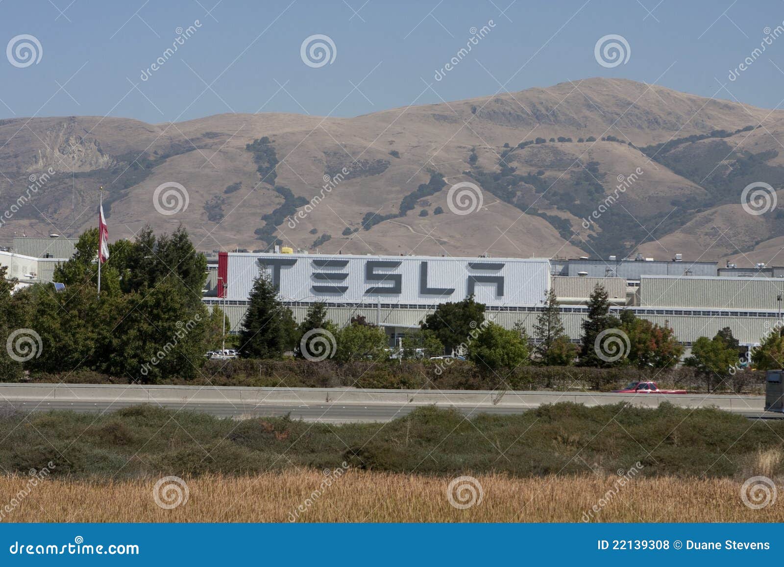 Tesla Motors factory editorial stock photo. Image of industry 22139308