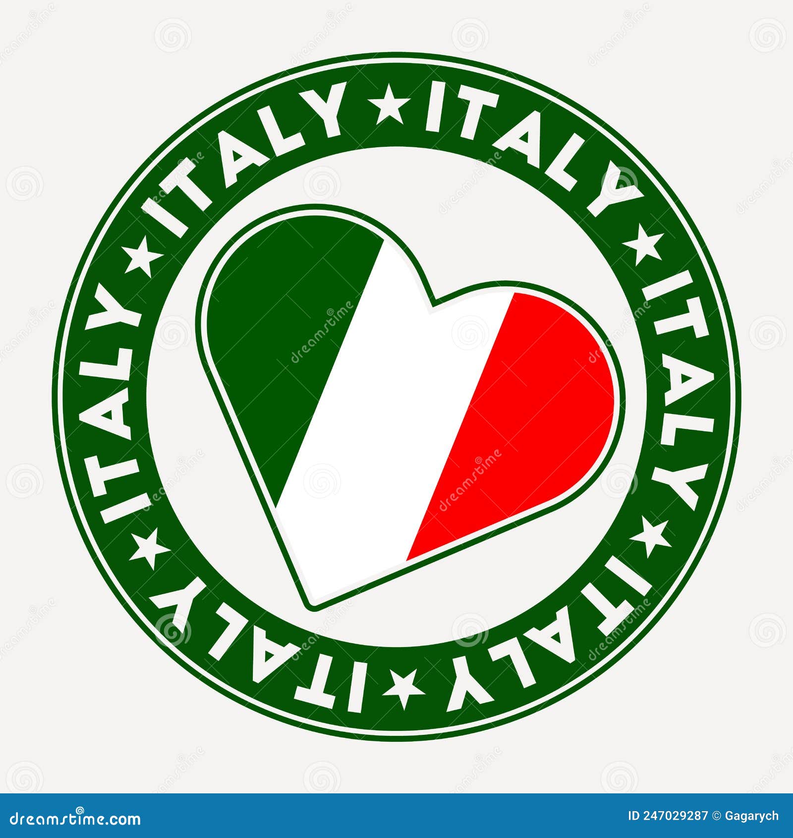 Tessera Di Bandiera Italiana. Illustrazione Vettoriale - Illustrazione di  amore, internazionale: 247029287