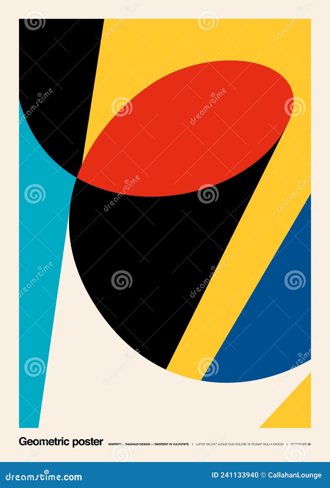 original poster made in the bauhaus style